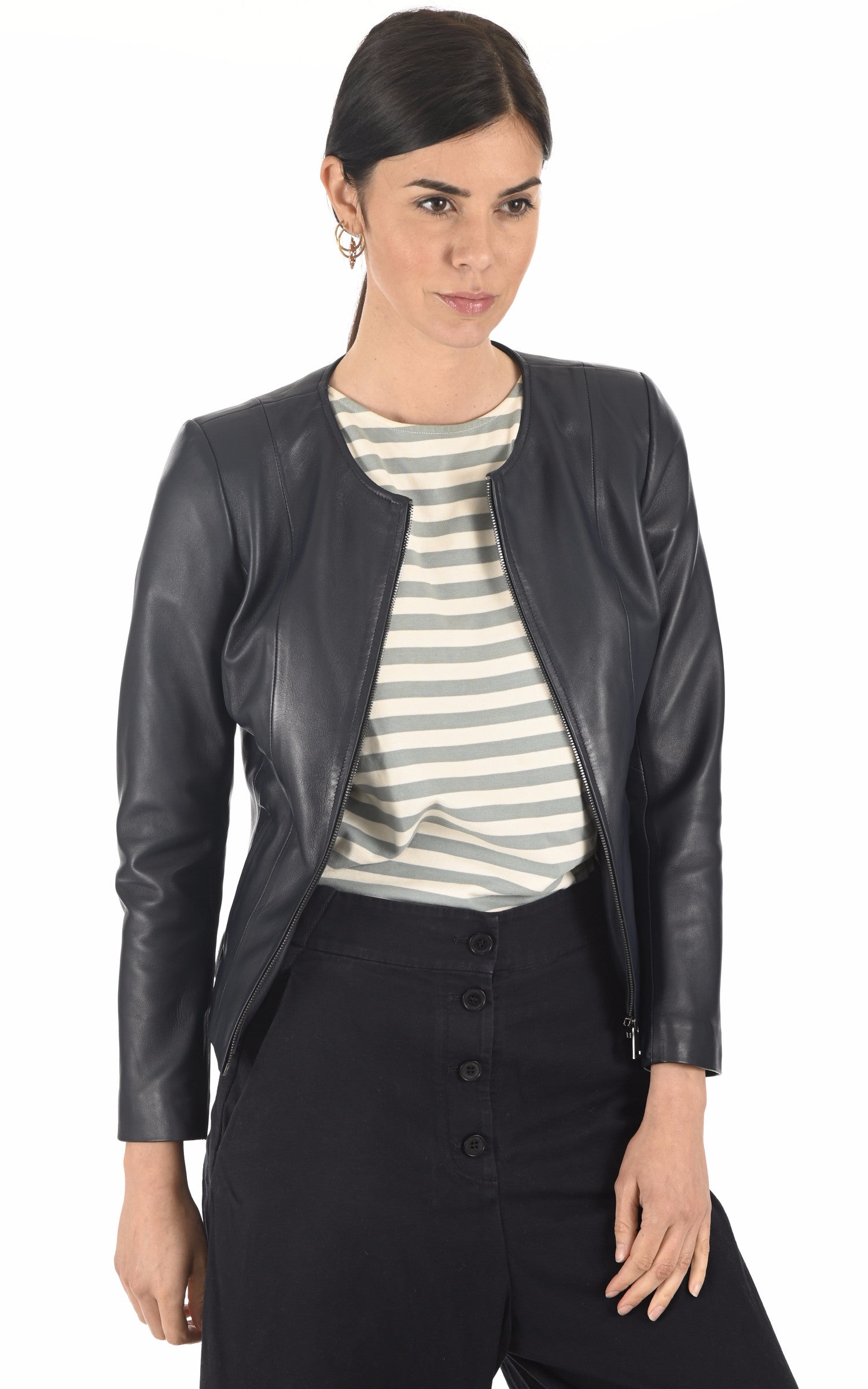 A "SEPHORA FF" Bleu Marine La Canadienne Blouson Femme opened photo