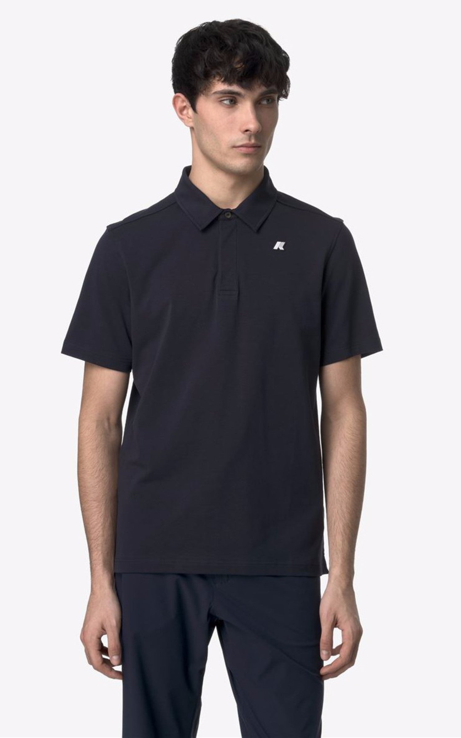 A "VINCELLE K61419W" Bleu K-Way Polo Homme opened photo