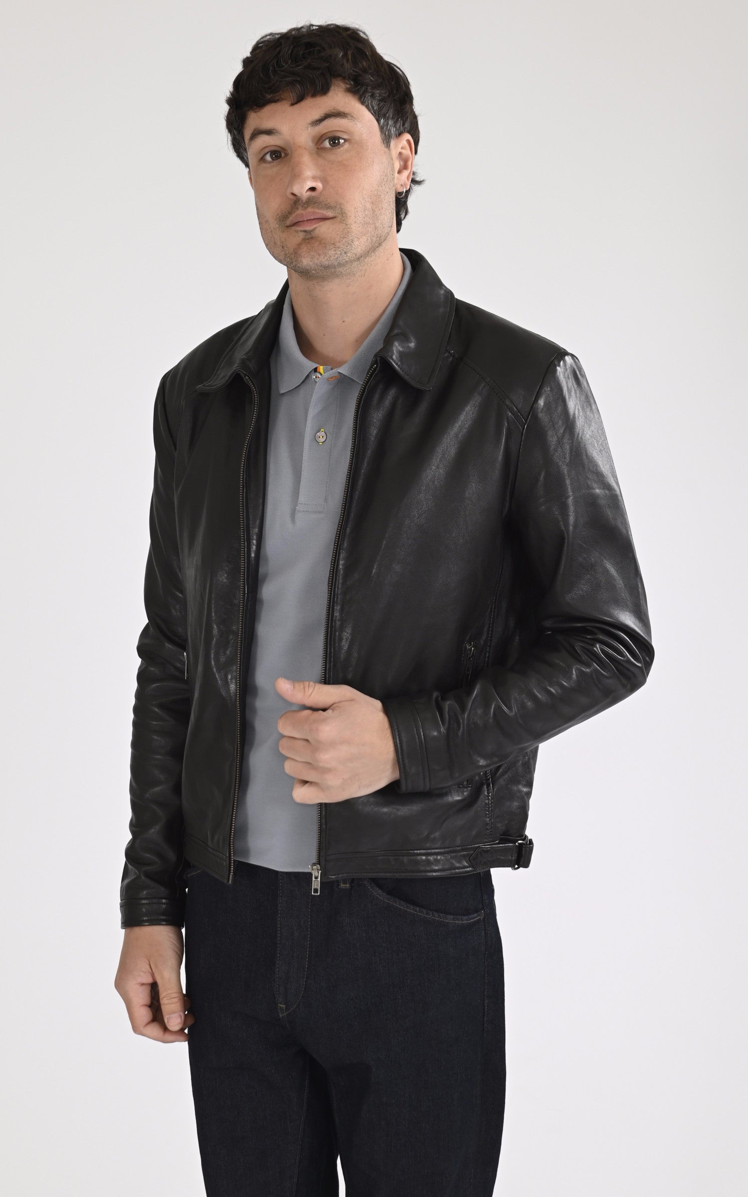 A "IVAR" Noir La Canadienne Blouson Homme opened photo