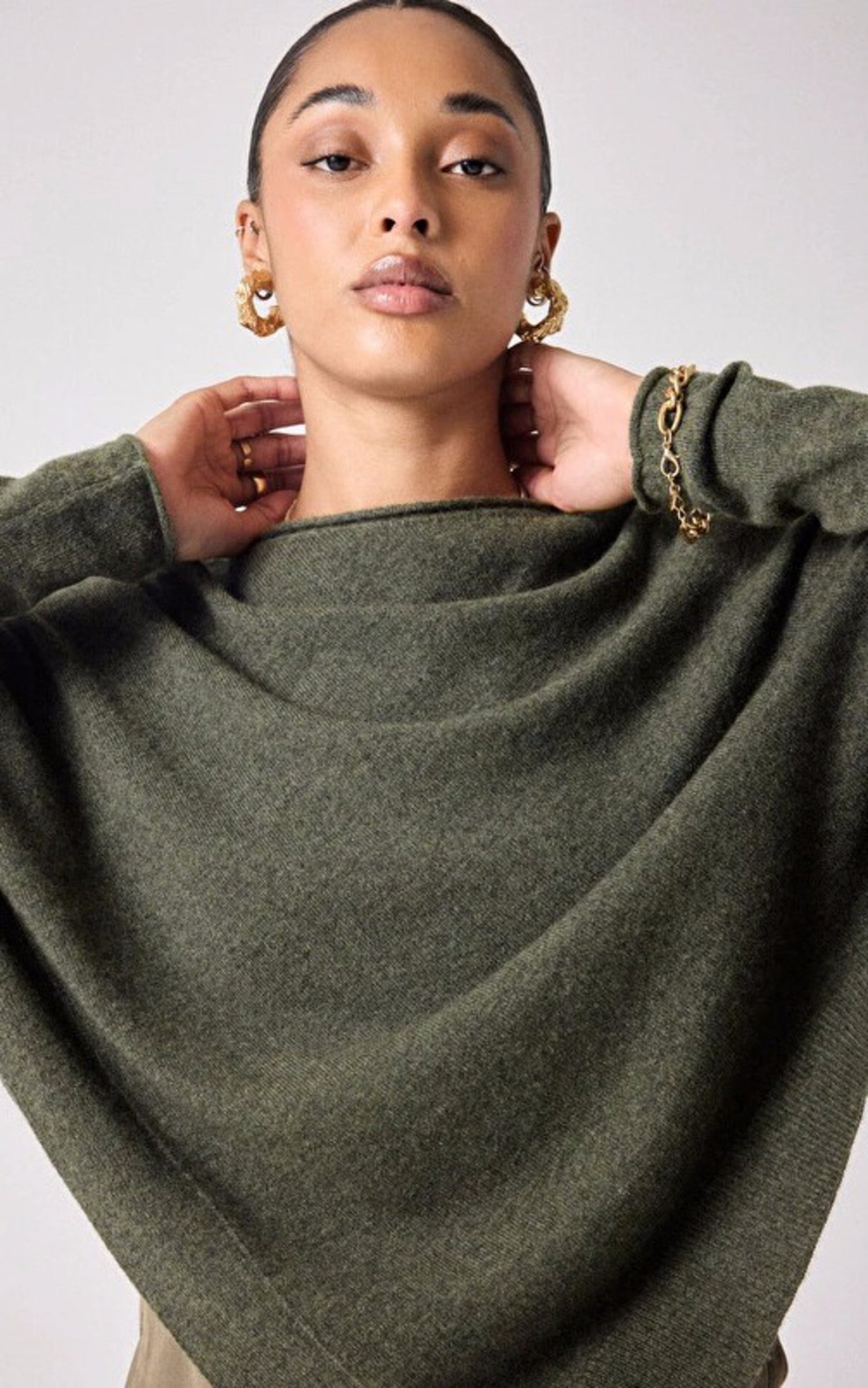 A "AUGUSTE 4501042C" Kaki Notshy Cape Femme back photo 3