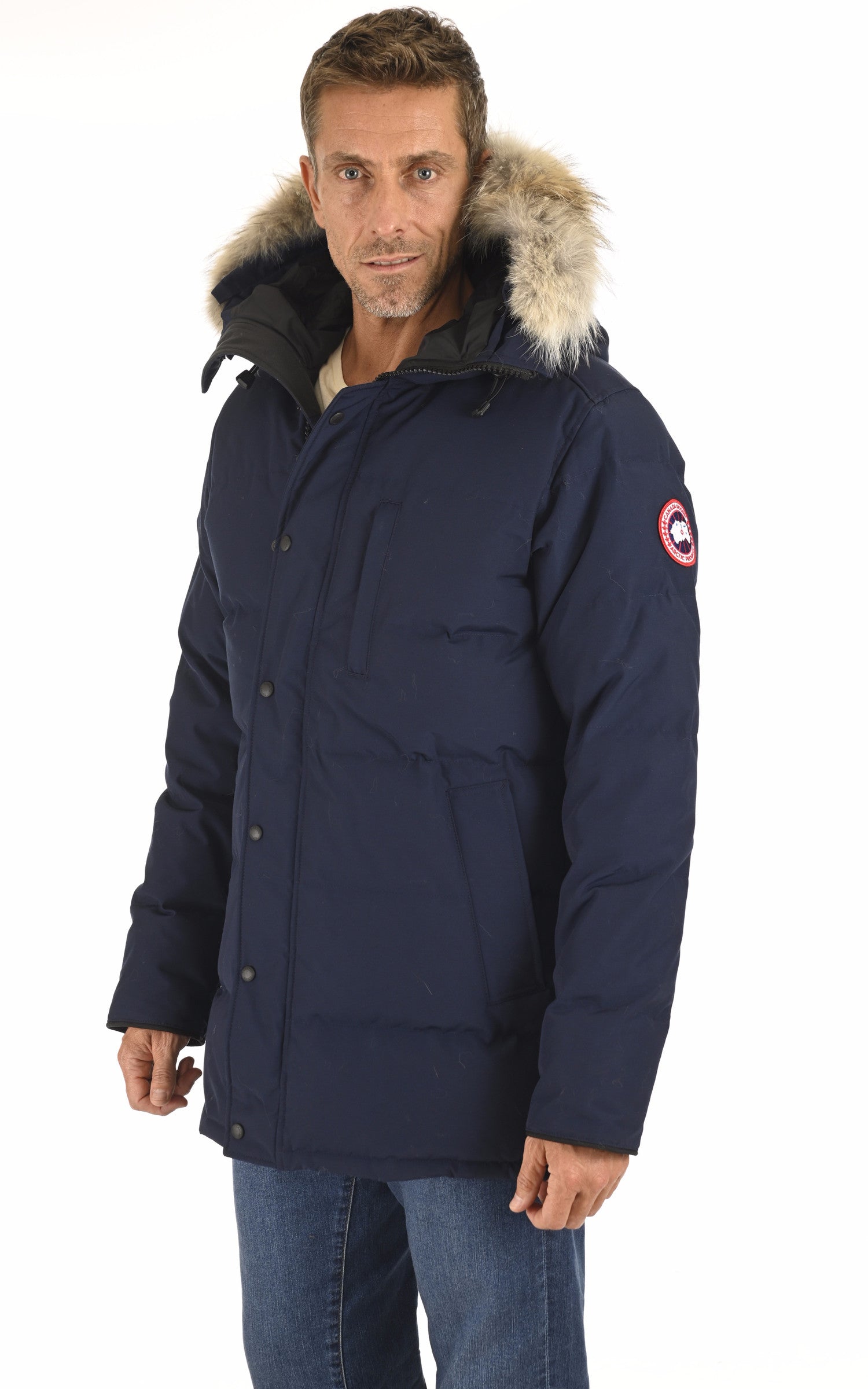 A "CARSON 3805M" Atlantic Navy Canada Goose Bl Doudoune Homme closed photo 2
