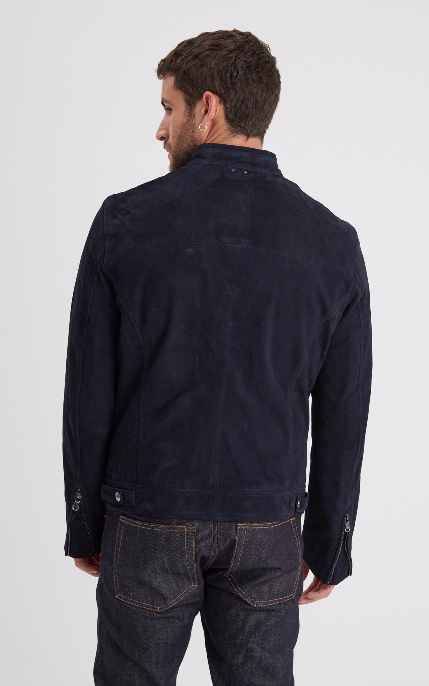 A "DELF 102569" Navy Daytona 73 Blouson Homme back photo 4