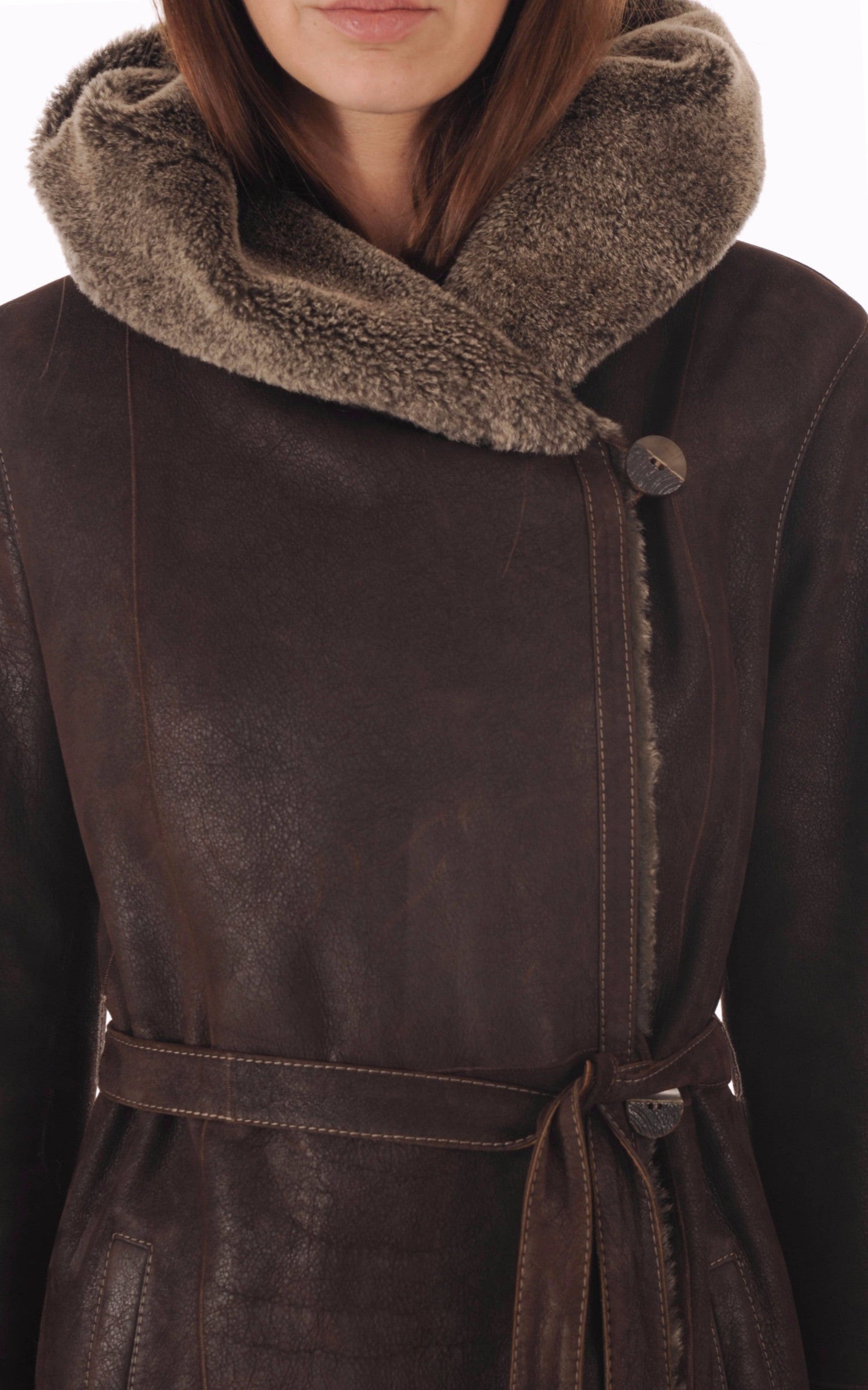 A "OS9007B 100" Marron La Canadienne 7/8 Femme details photo