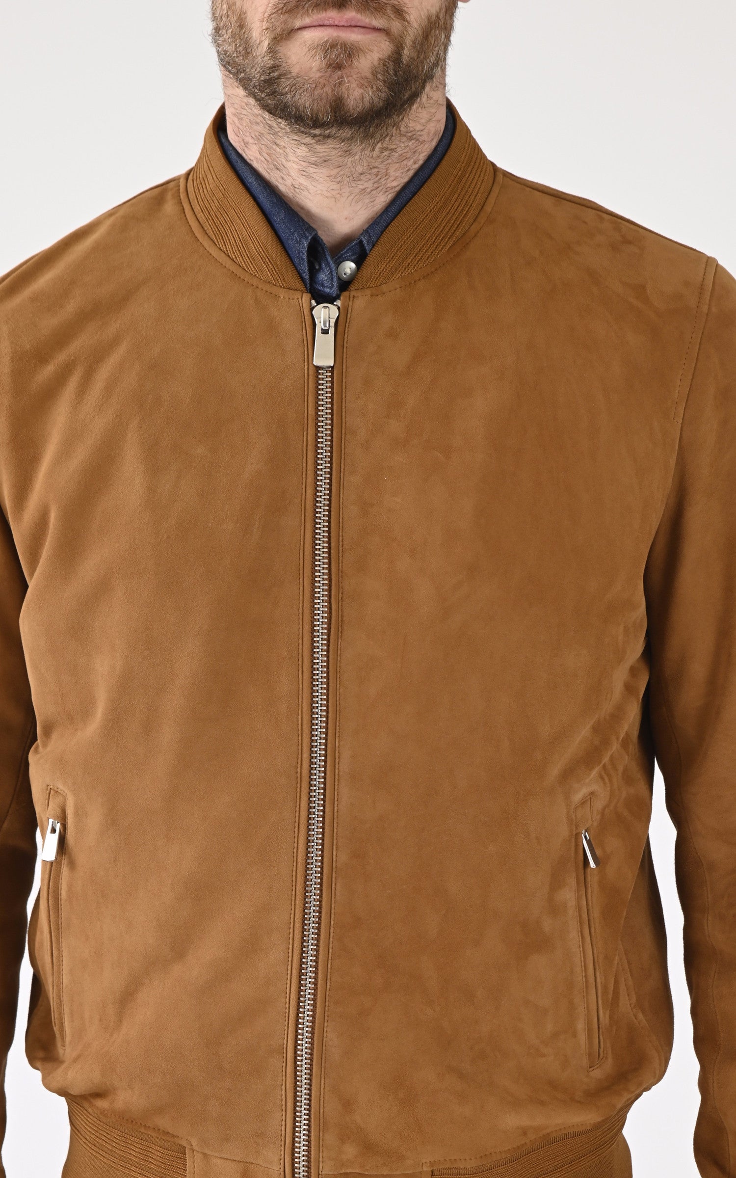 A "PEM79" Cognac Serge Pariente Blouson Homme details photo