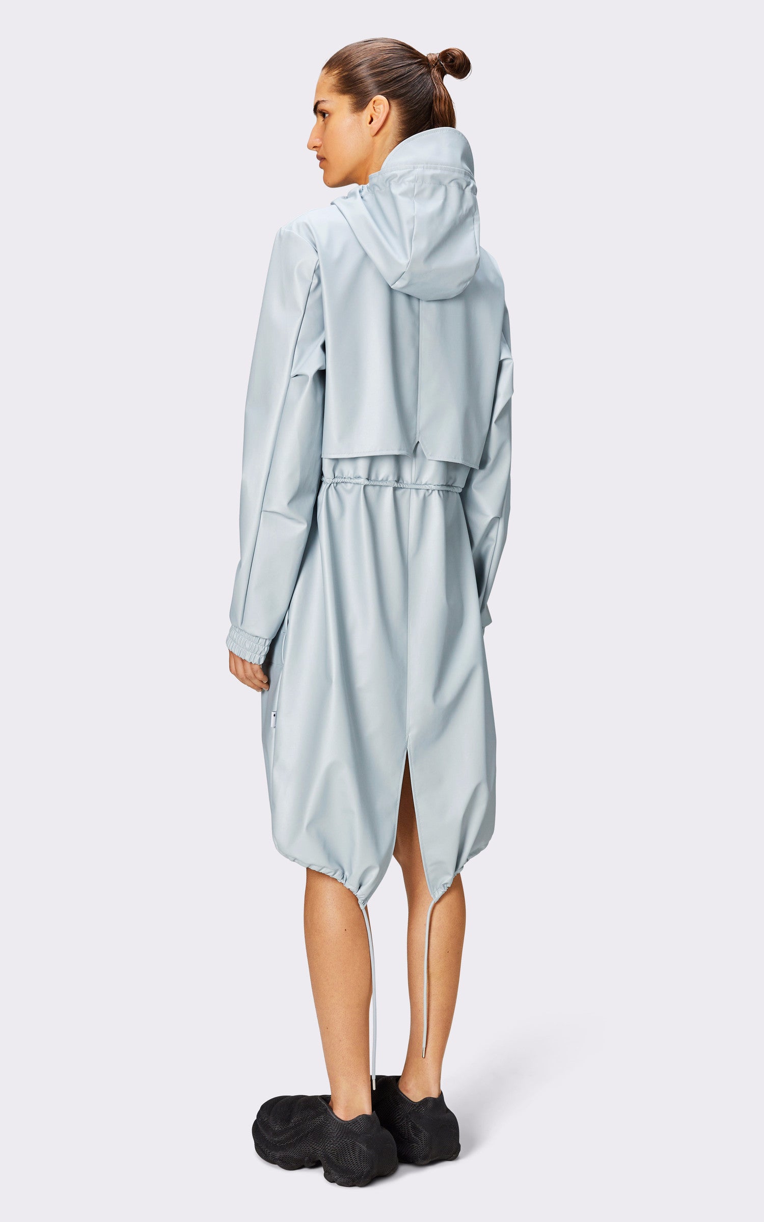 A "18550 STRING PARKA" Bleu Rains 7/8 Femme closed photo