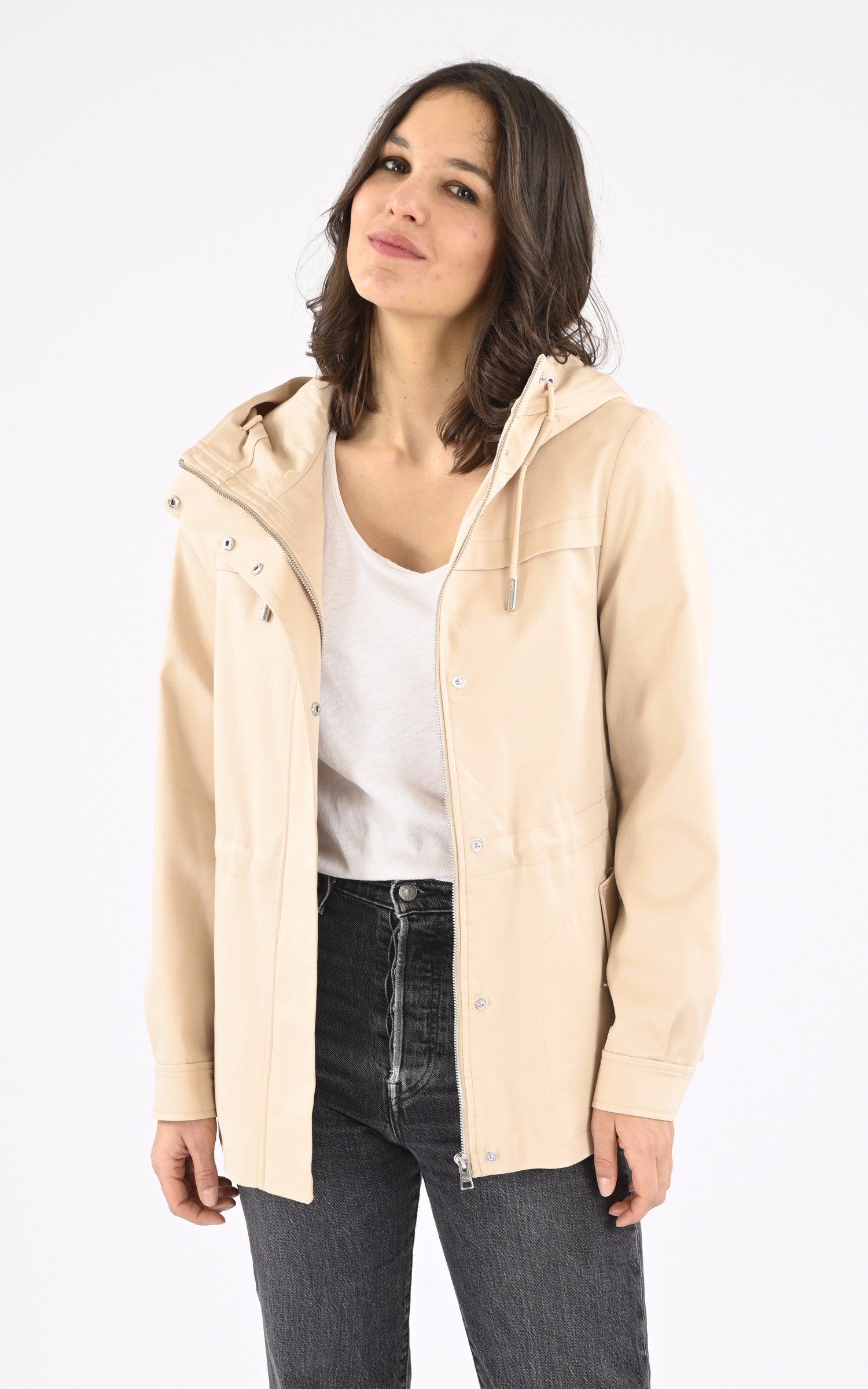 A "AVALYNN" Beige Soia & Kyo Veste Femme opened photo