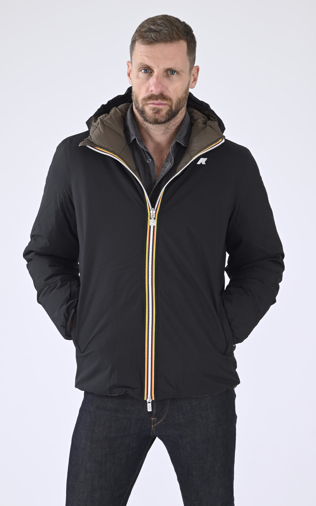 A "JACK ST THERMO DO K8127WW" Noir K-Way Bl Doudoune Homme closed photo