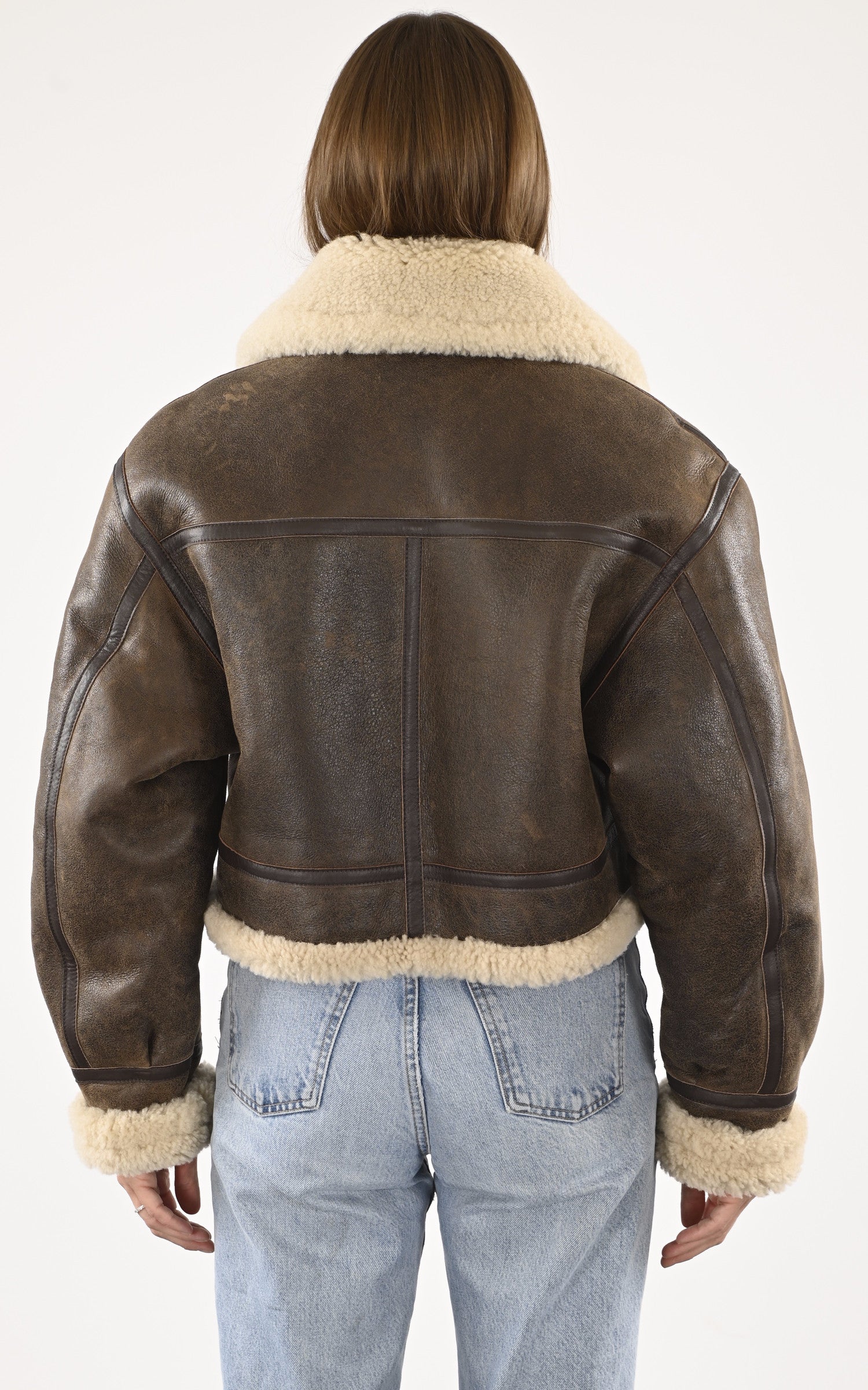 A "IVAN-K" Marron La Canadienne Bombardier Femme back photo 4