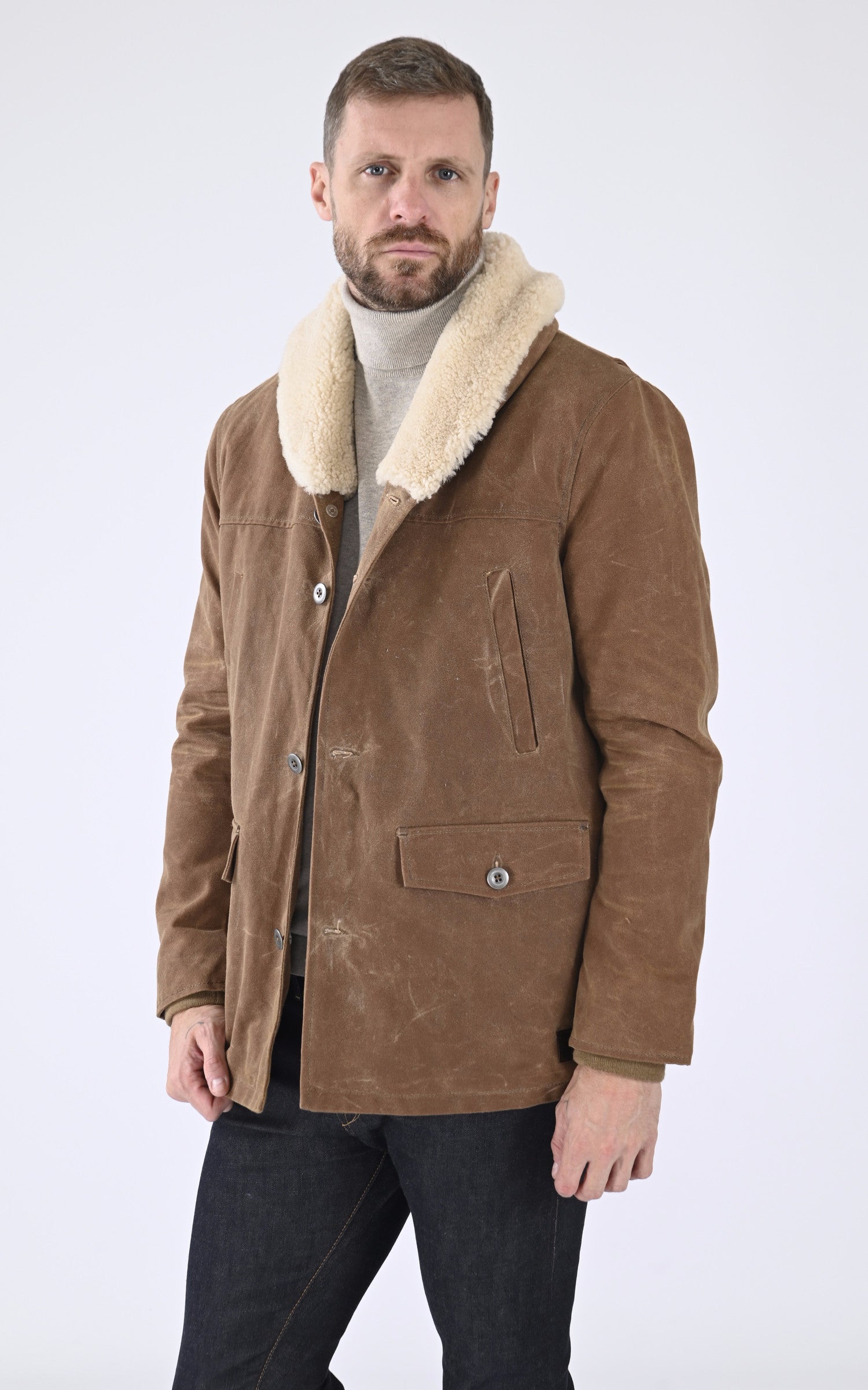 A "LINCOLN 103982" Camel Iron&Resin Veste Homme opened photo