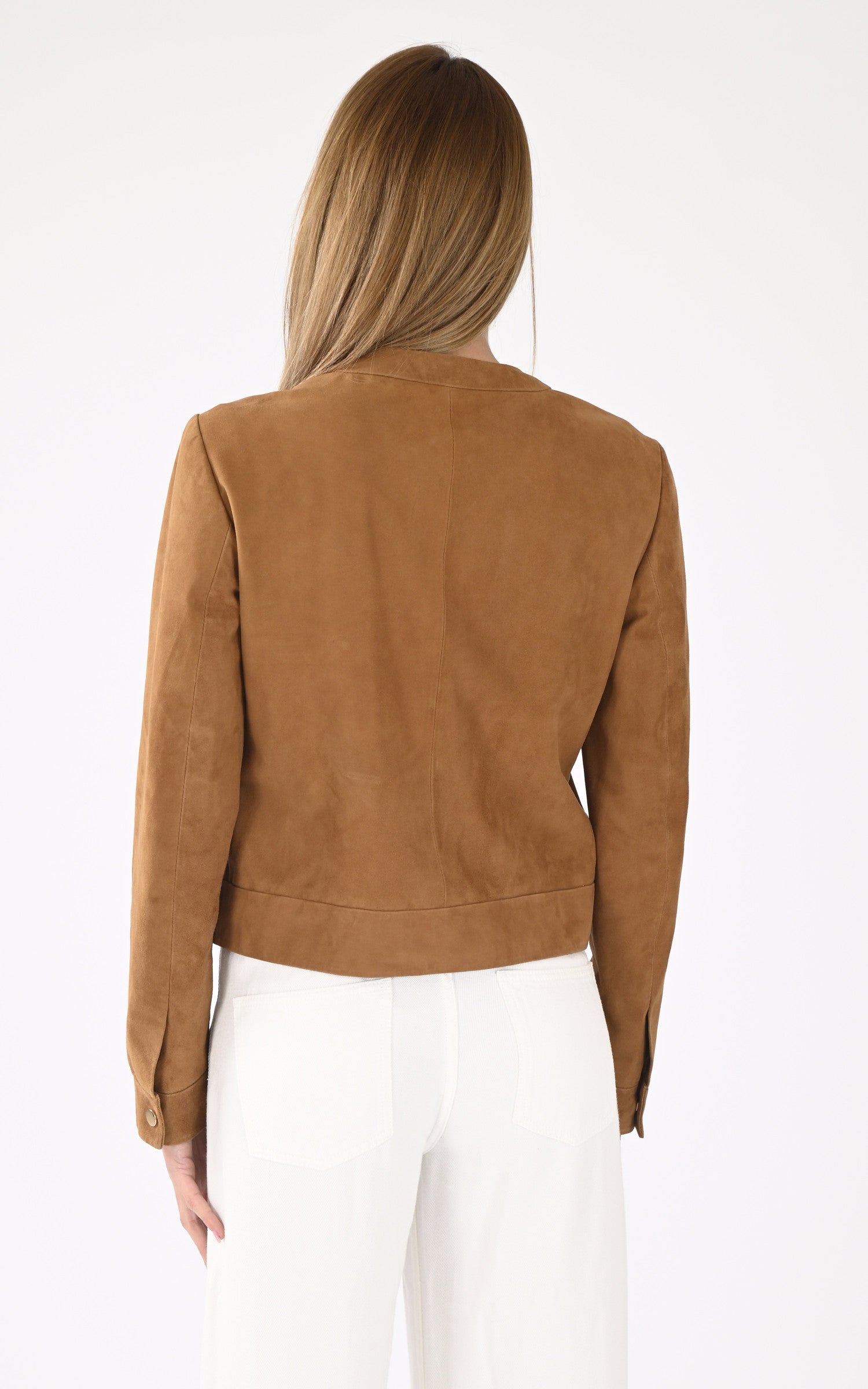 A "MARION VS" Cognac Serge Pariente Veste Femme back photo