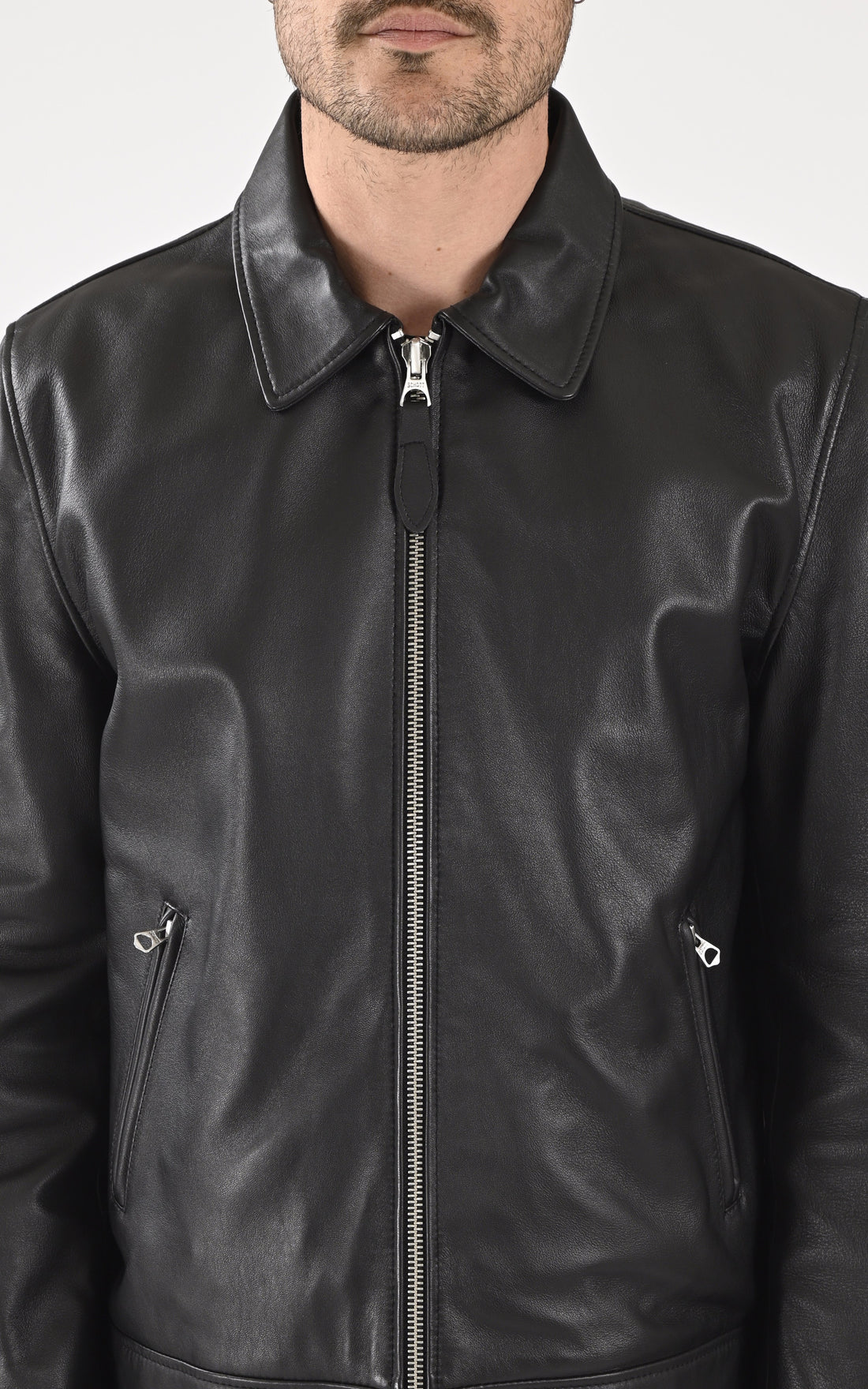 A "LC TAMPA" Noir Schott Blouson Homme opened photo