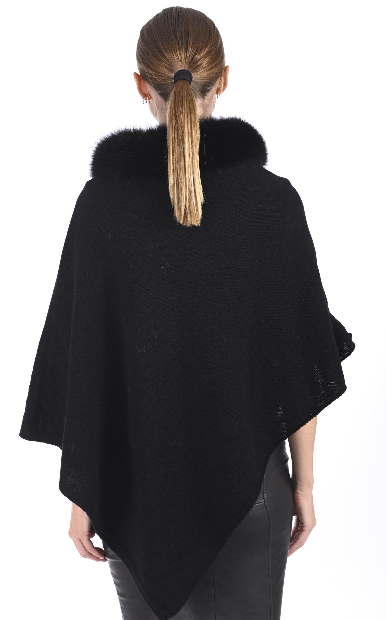 A "540/30" Noir Lea Clement Cape Femme back photo