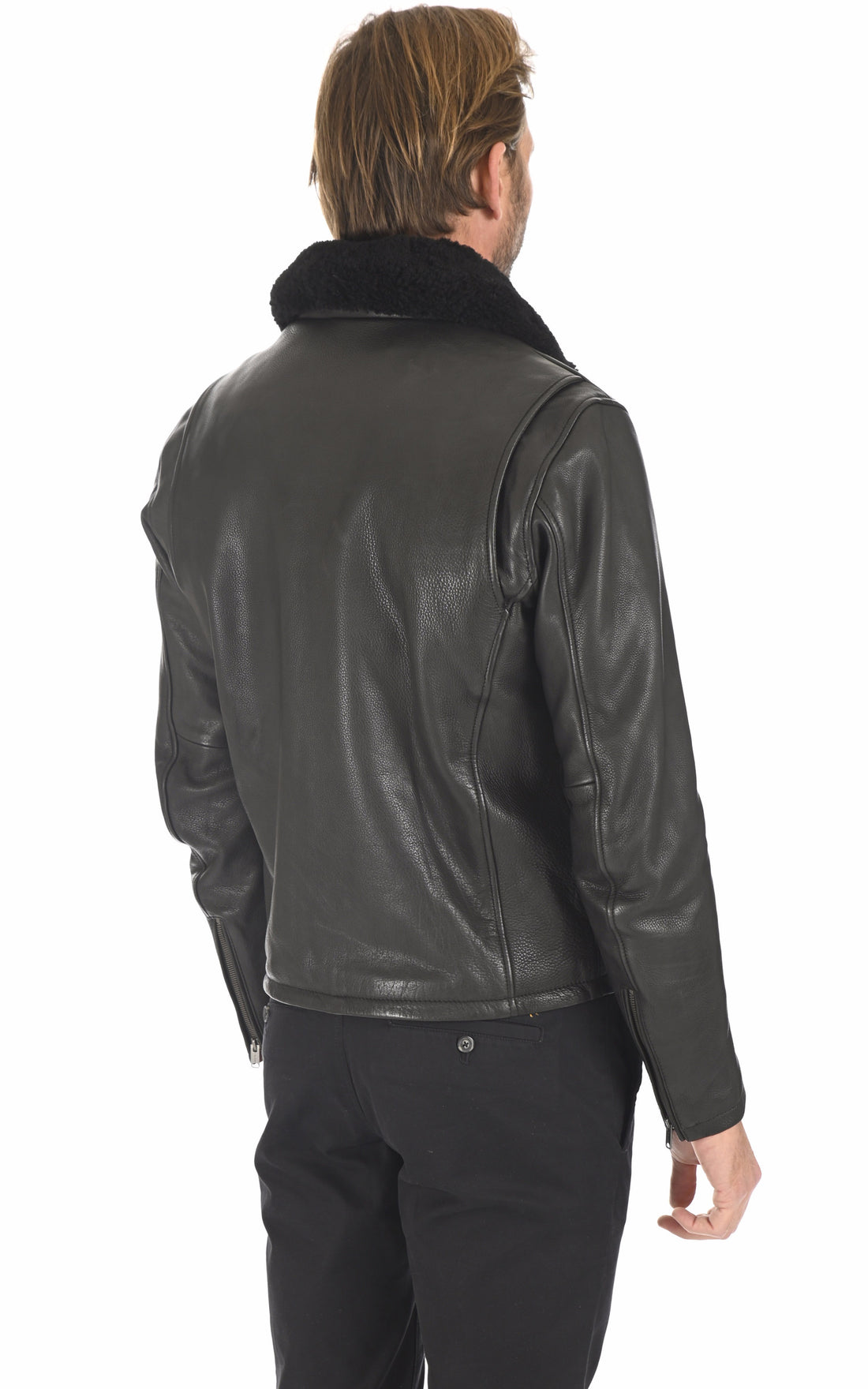 A "ASPHALT FUR 102439" Noir Daytona 73 Blouson Homme opened photo