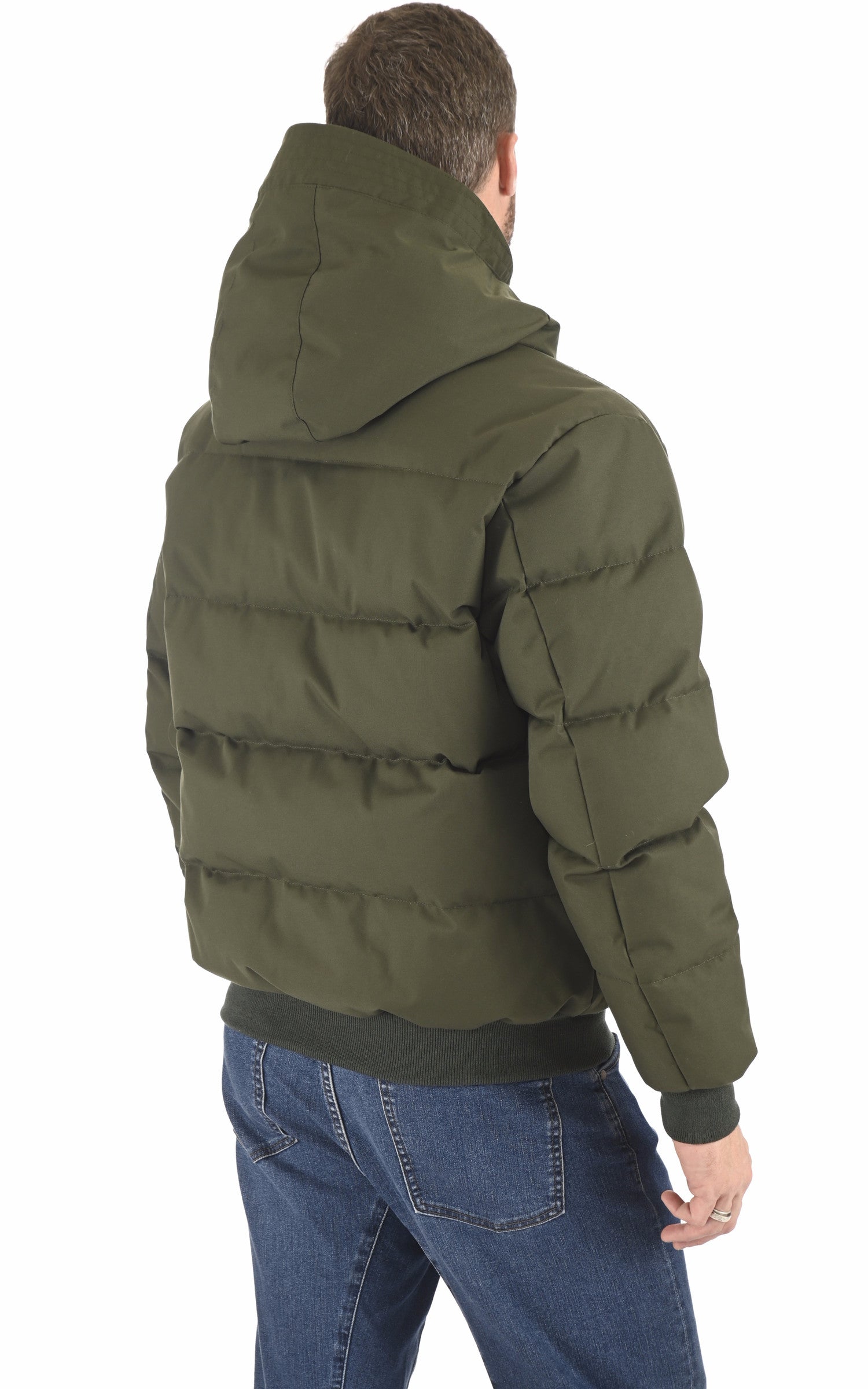 A "RUBEN" Deep khaki Pyrenex Bl Doudoune Homme back photo