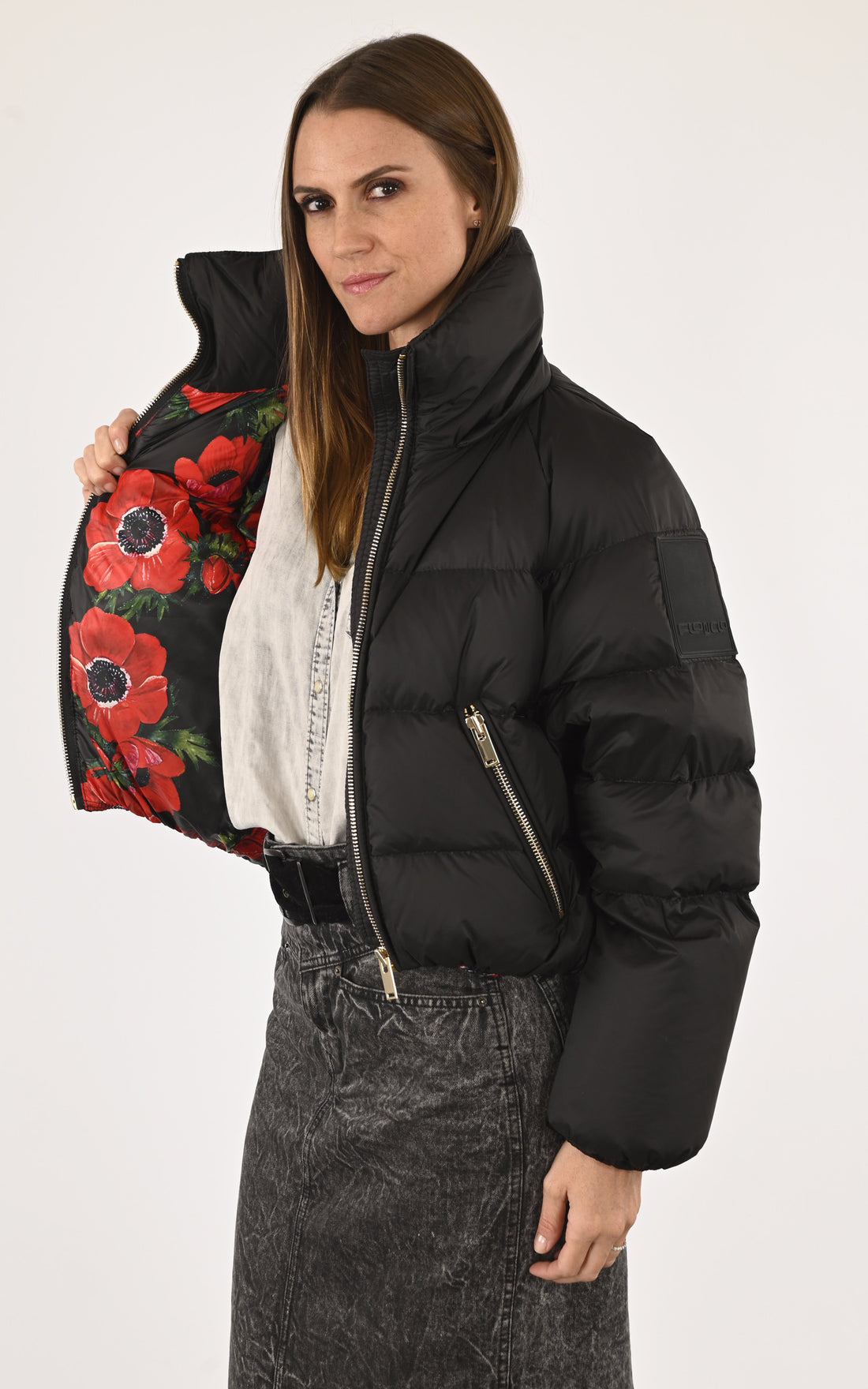 A "LINA" Noir Flo&Clo Bl Doudoune Femme closed photo