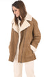A "ARLANE FF" Camel La Canadienne Veste Femme opened photo
