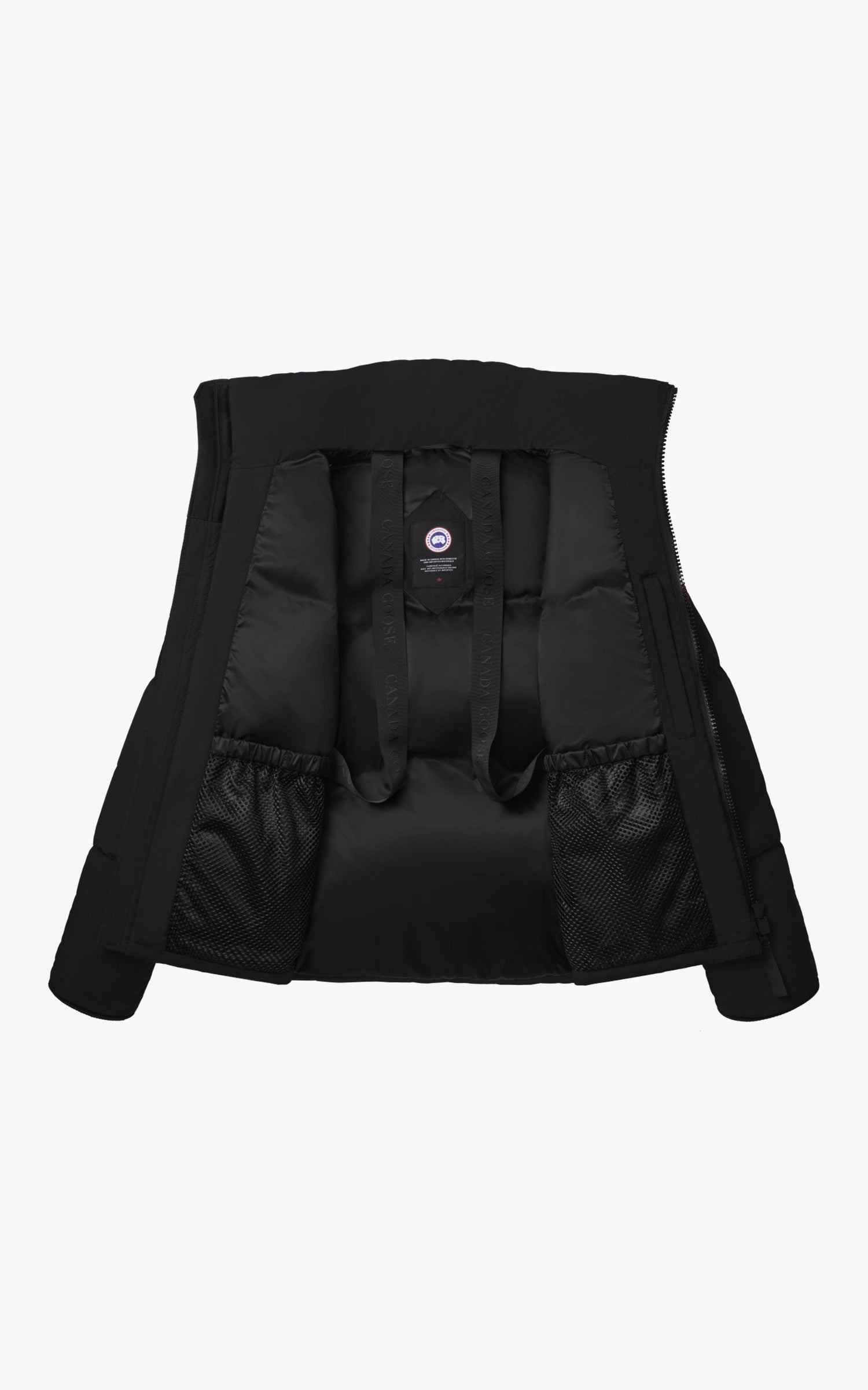 A "LAWRENCE PUFFER 2802M" Noir Canada Goose Ves Doudoune Homme details photo