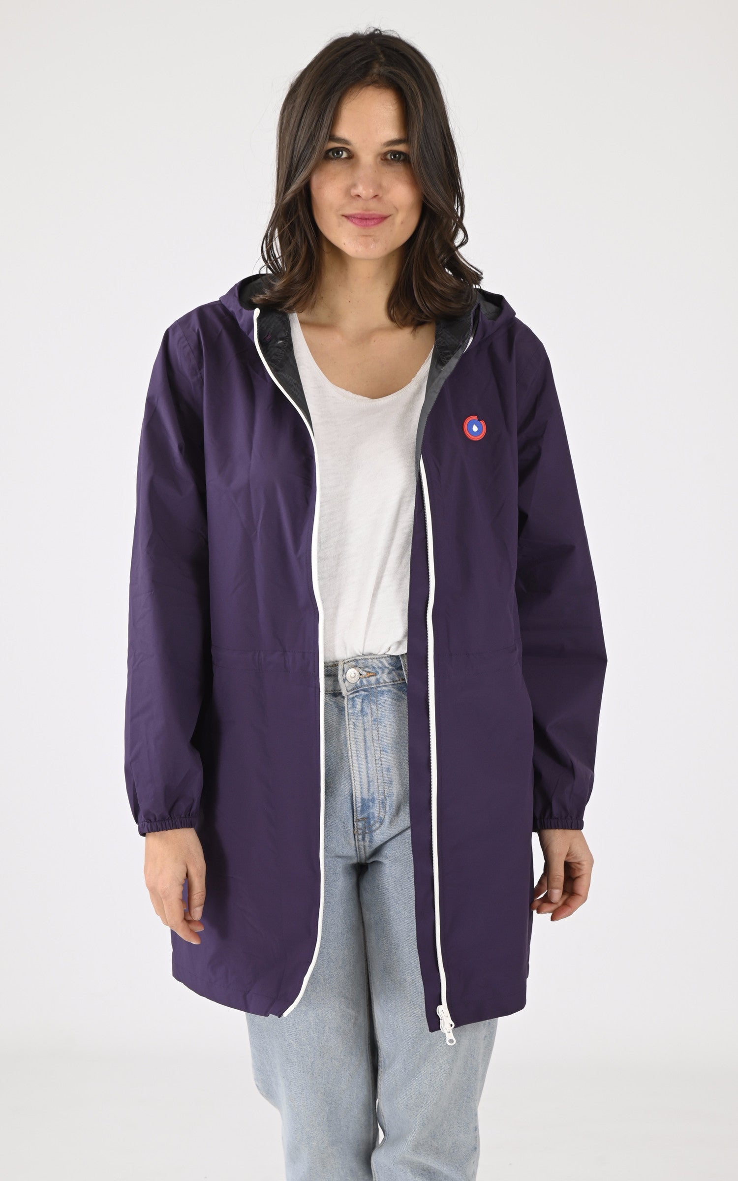 A "AMELOT 20300" Violet Flotte Veste Femme closed photo 2