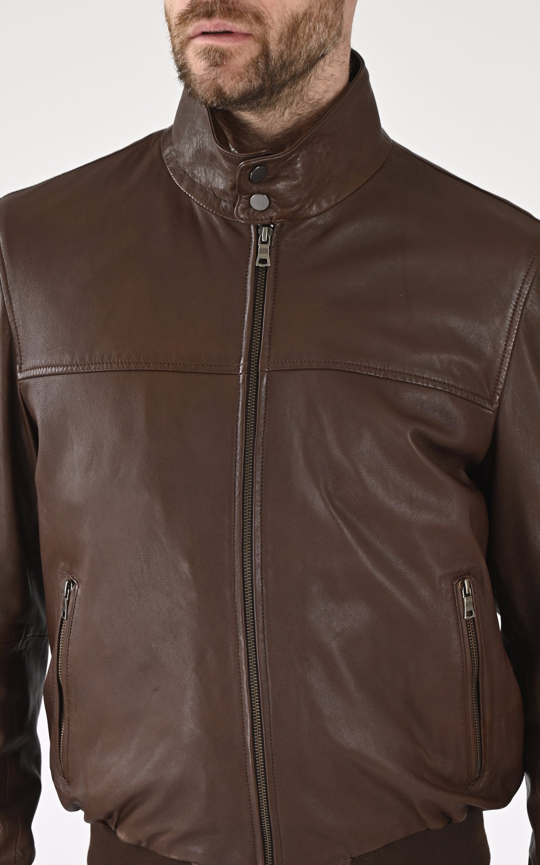 A "TRENTO 7656" Marron Smarty Blouson Homme opened photo