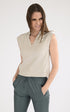 A "SAONNE K2141JW" Beige K-Way T-shirt Femme opened photo