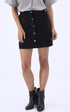 A "FLORA" Noir La Canadienne Jupe Femme closed photo