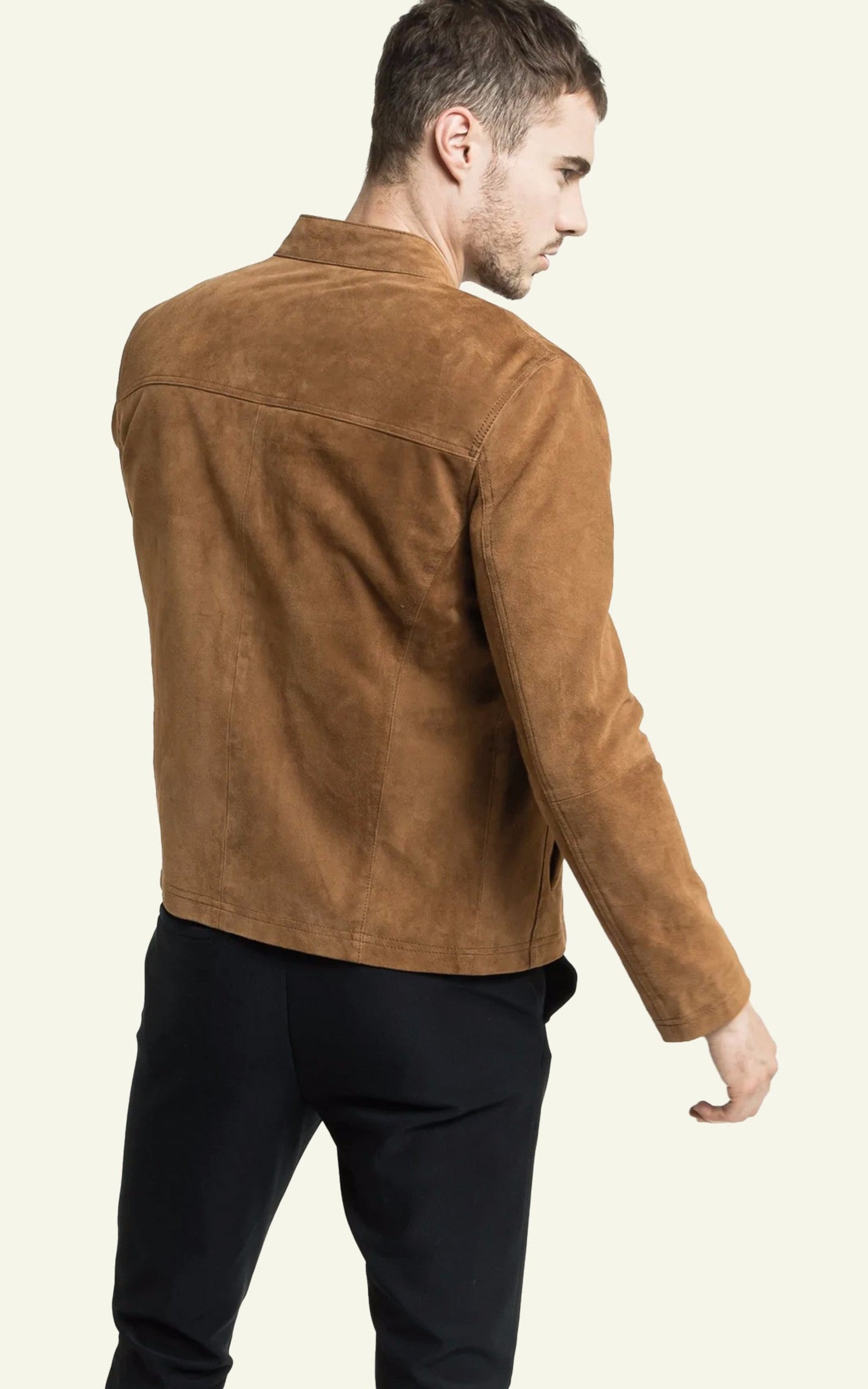 A "SYLVINO" Cognac Serge Pariente Blouson Homme closed photo