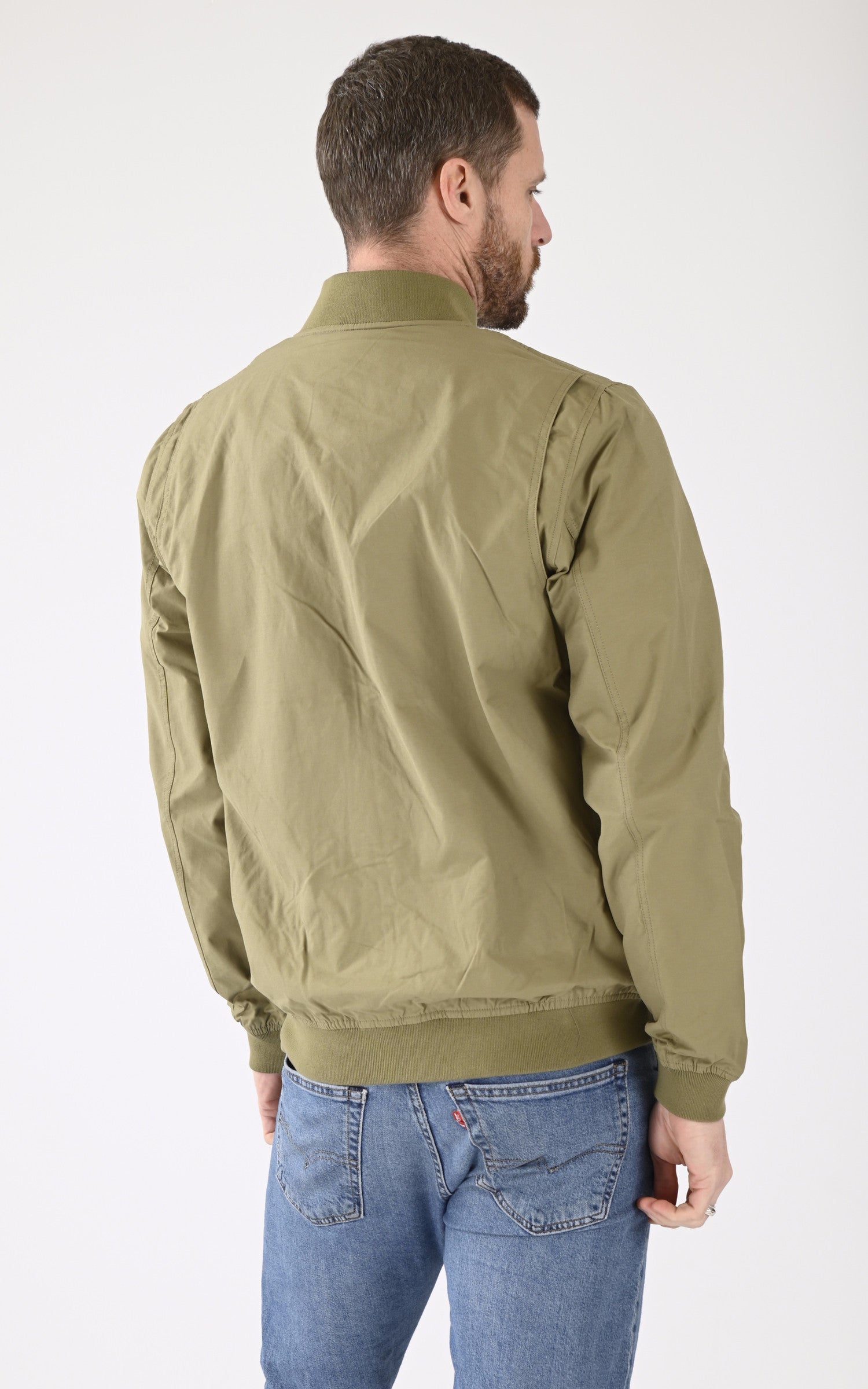 A "MACOLE" Kaki Schott Blouson Homme back photo 4