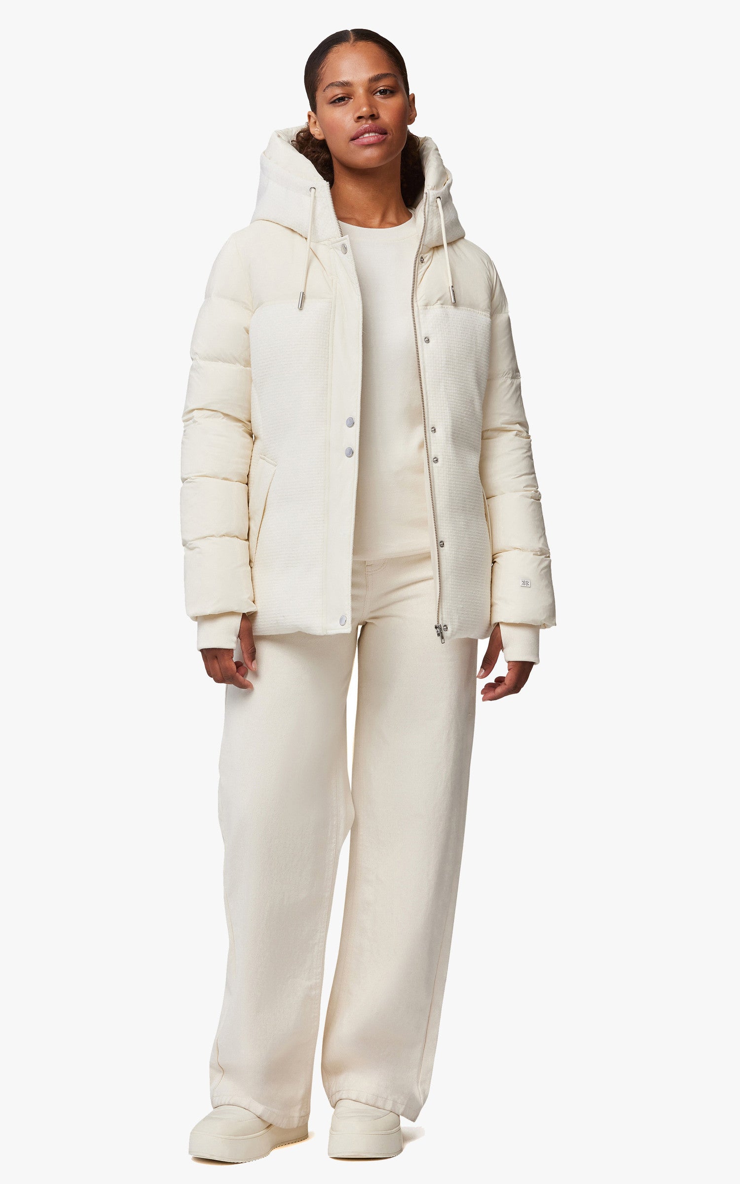 A "MAE" Blanc Soia & Kyo Ves Doudoune Femme closed photo 2