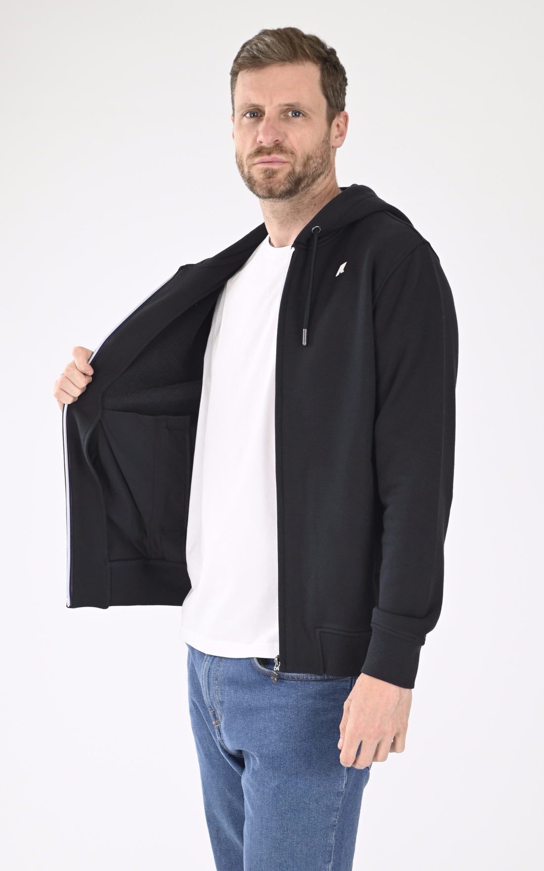 A "ANTHONY FRENCH K31364W" Bleu Marine K-Way Gilet Homme opened photo