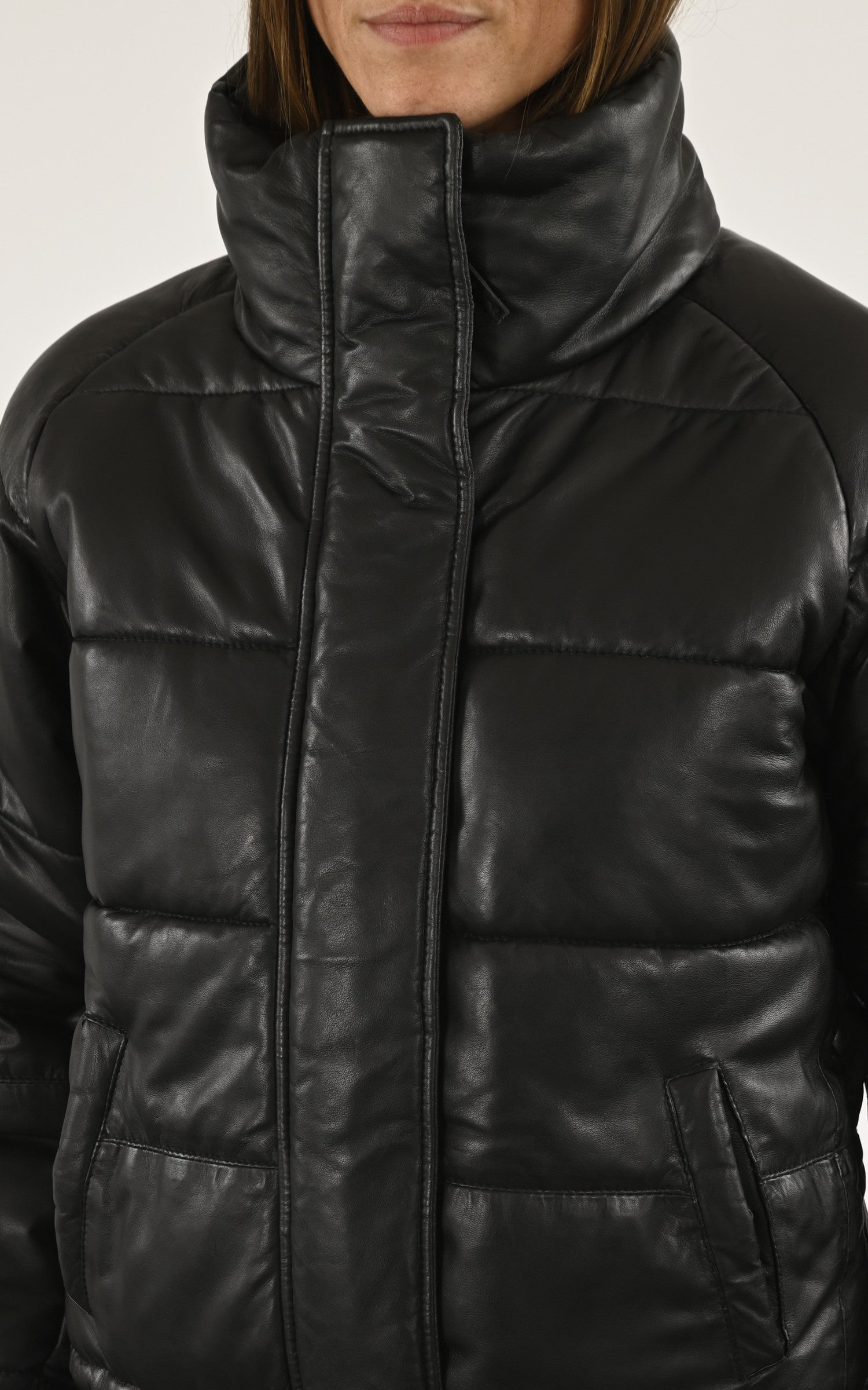 A "LEA" Noir La Canadienne Bl Doudoune Femme details photo 4