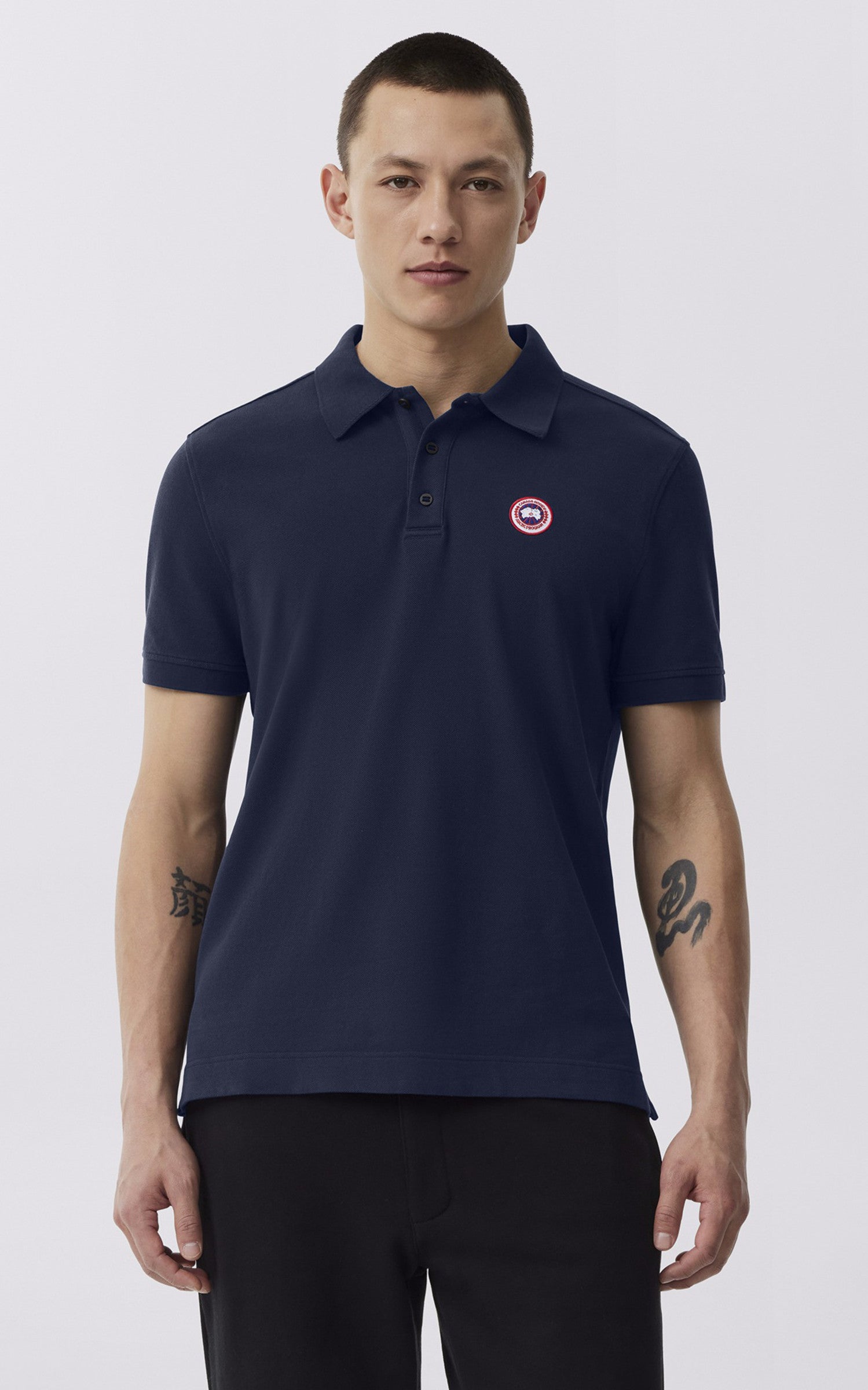 A "BECKLEY 1600M" Bleu Canada Goose Polo Homme opened photo