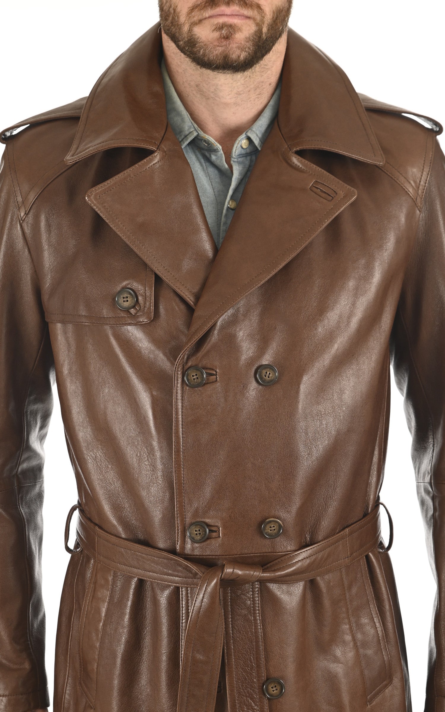 A "GEORGES" Marron La Canadienne Manteau Homme details photo