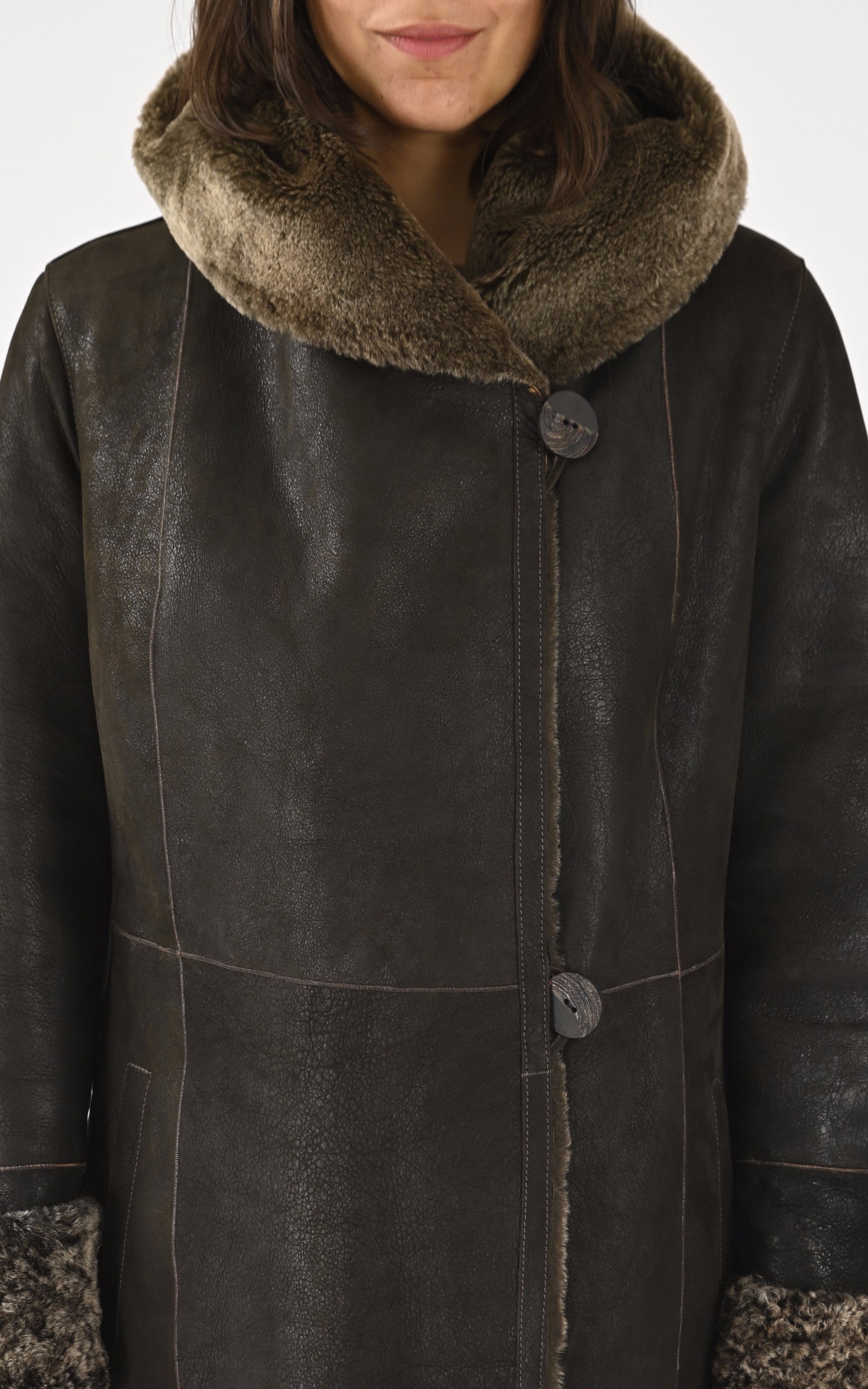 A "OS9007B 100" Marron La Canadienne 7/8 Femme details photo