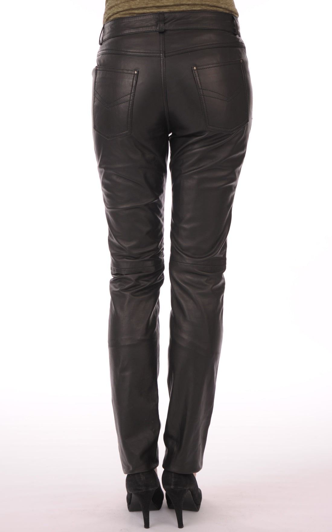 A "501 F SLIM" Noir Giorgio & Mario Pantalon Femme closed photo