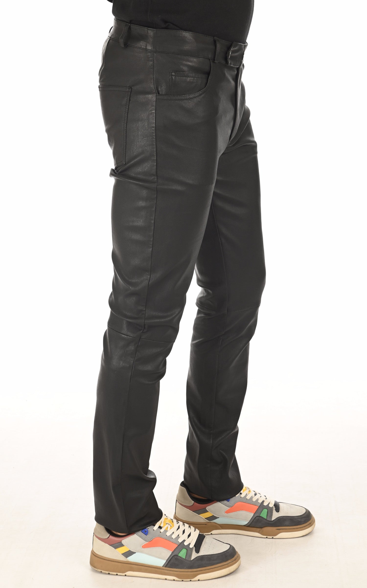 A "EMILE" Noir La Canadienne Pantalon Homme interior photo