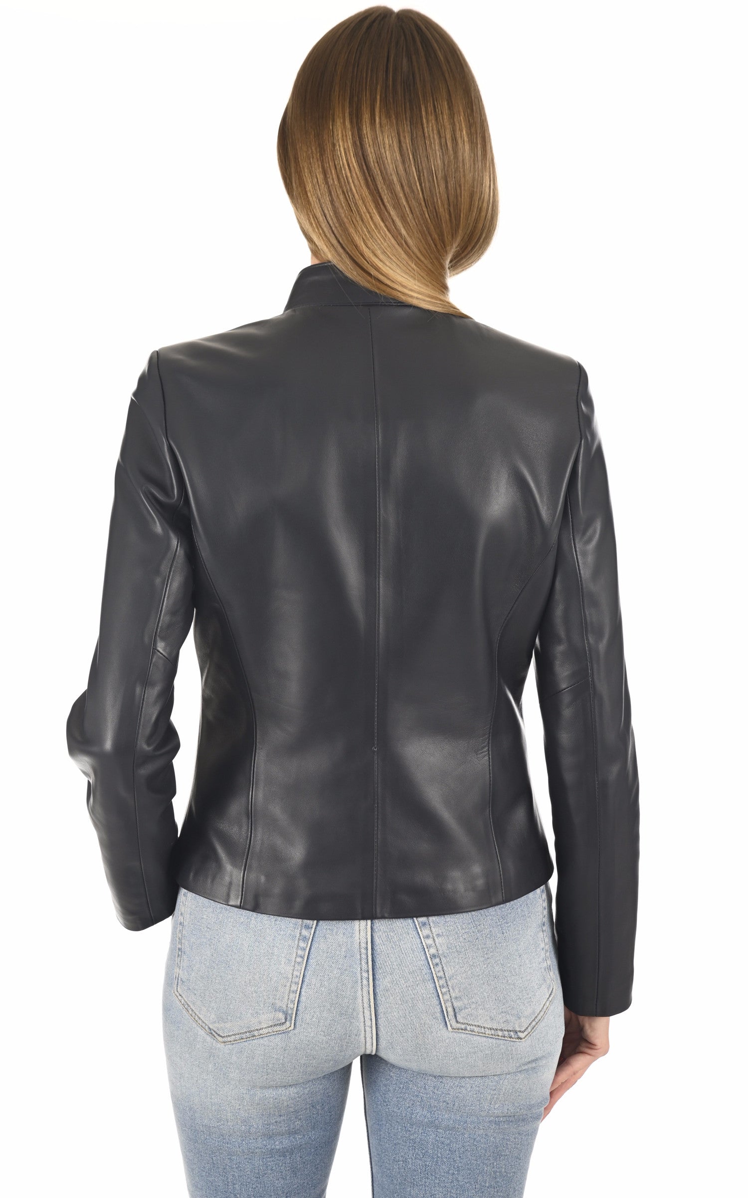 A "ANY FF" Marine La Canadienne Blouson Femme back photo
