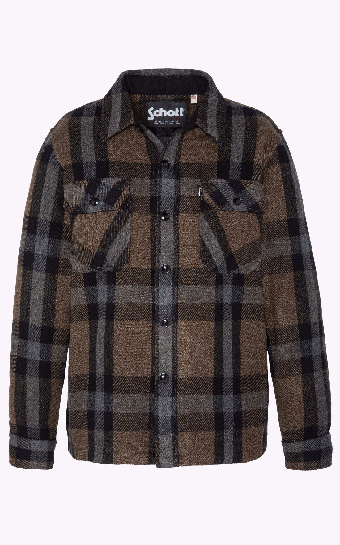A "SH CARL 4" Kaki Schott Chemise Homme closed photo