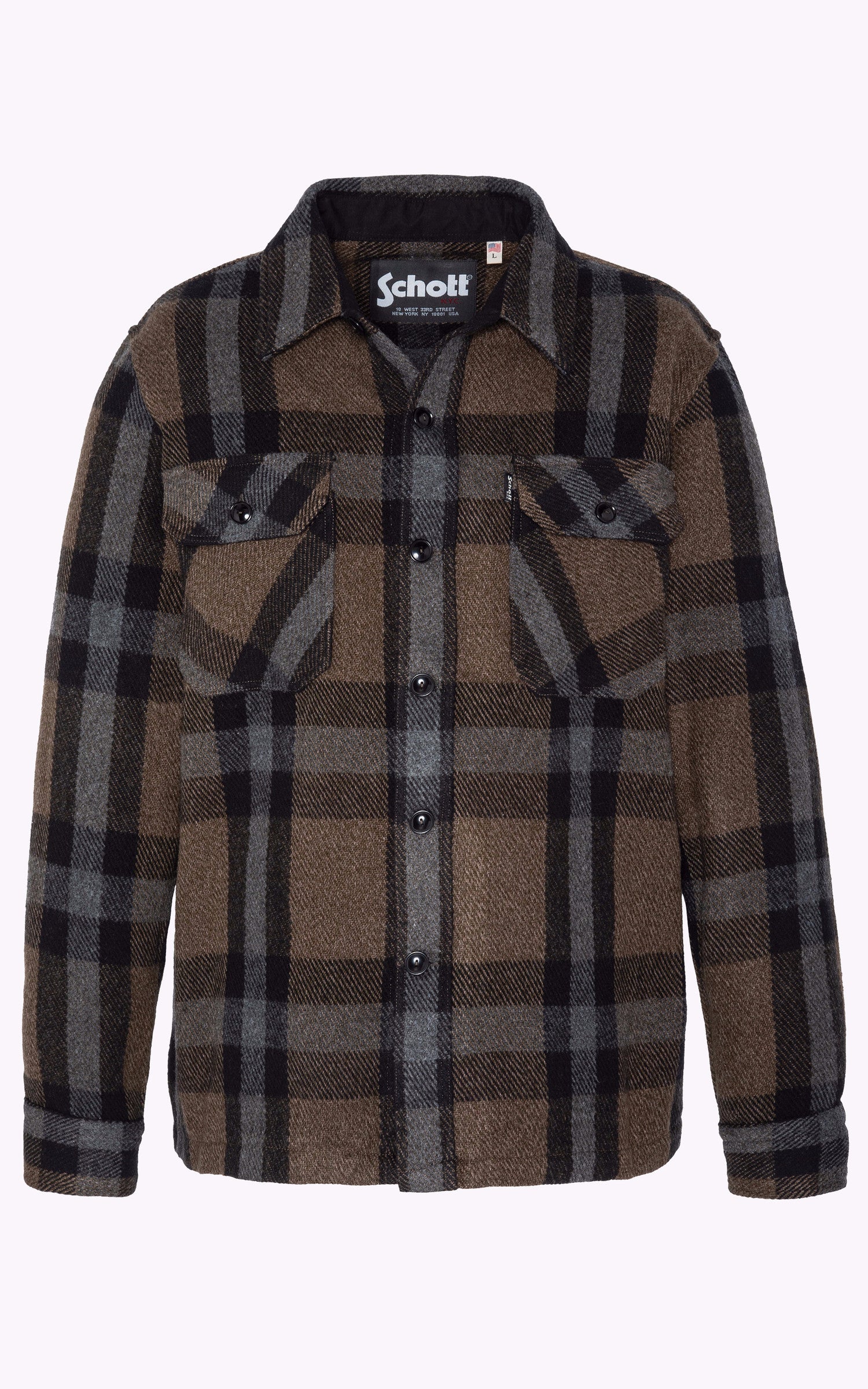 A "SH CARL 4" Kaki Schott Chemise Homme details photo