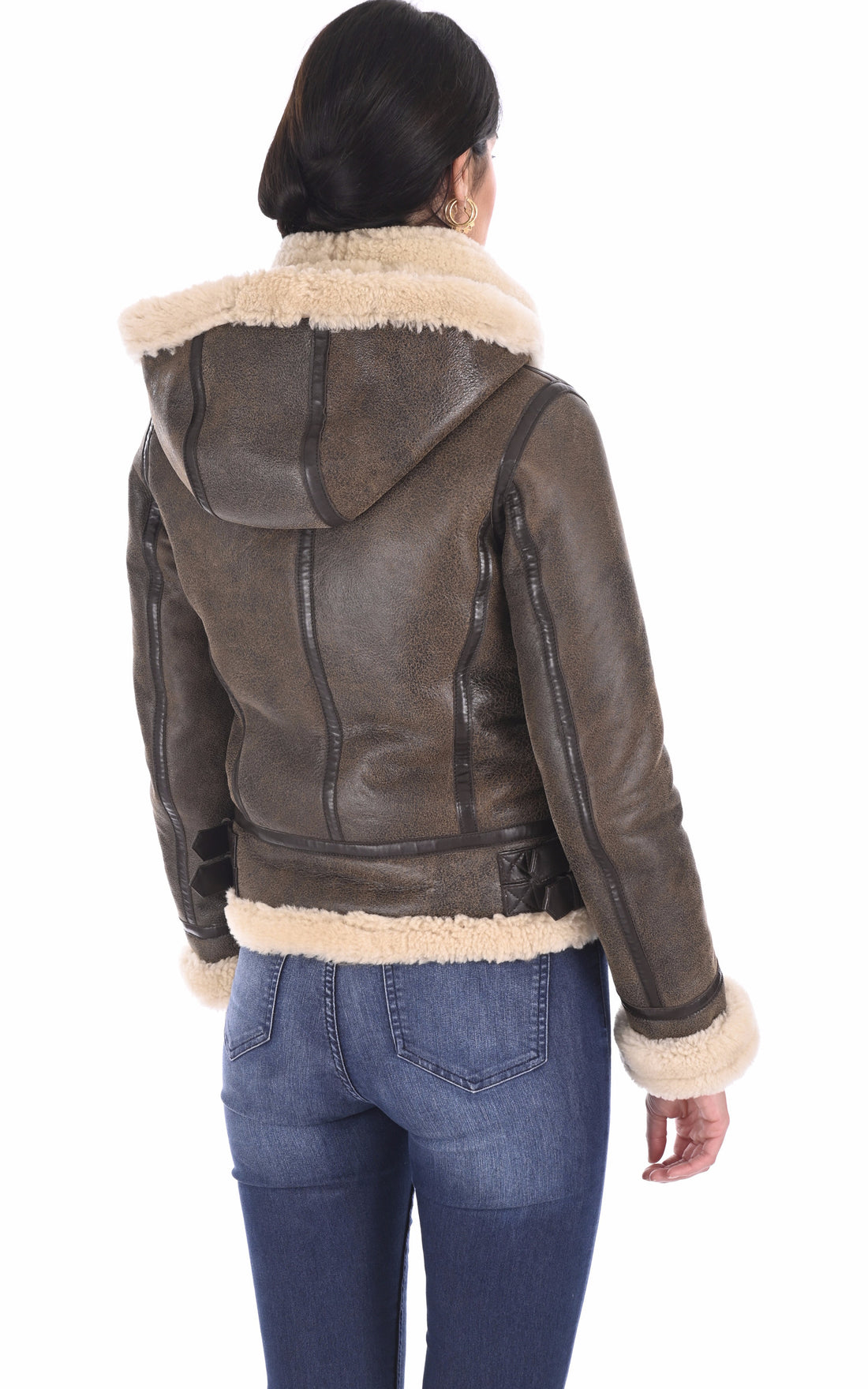 A "BLONDINE FURLESS FF" Marron La Canadienne Bombardier Femme opened photo