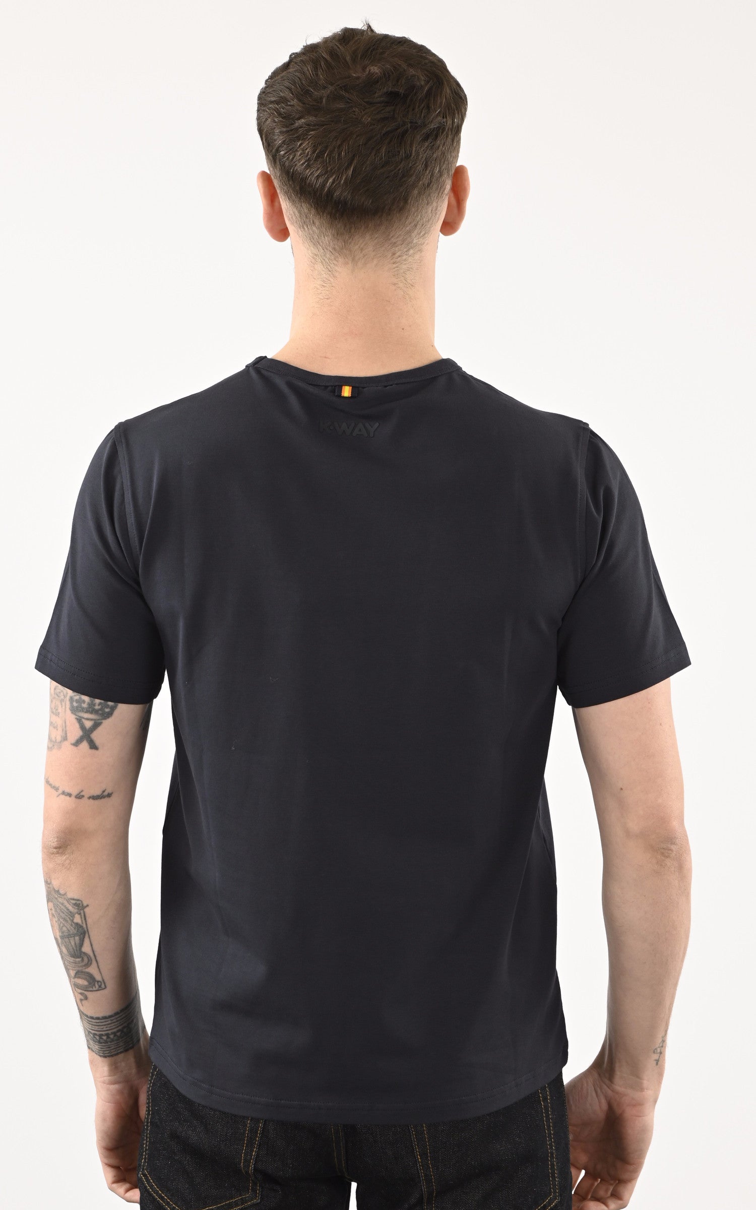 A "ADAME K71349W" Bleu K-Way T-shirt Homme back photo