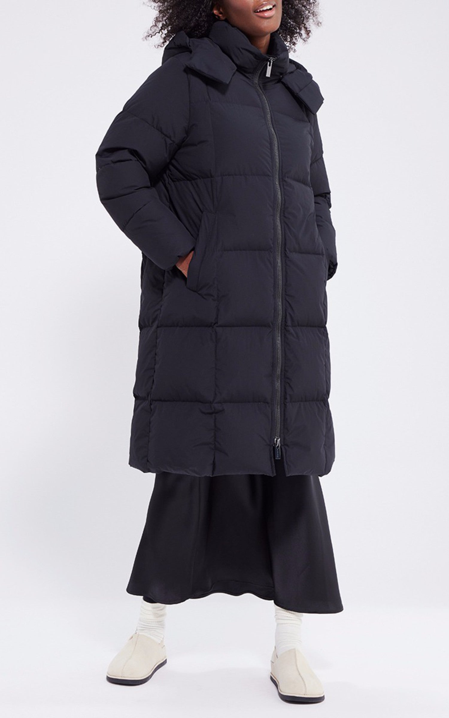 A "HAILEY 2" Noir Pyrenex 7/8 Doudoune Femme opened photo 1