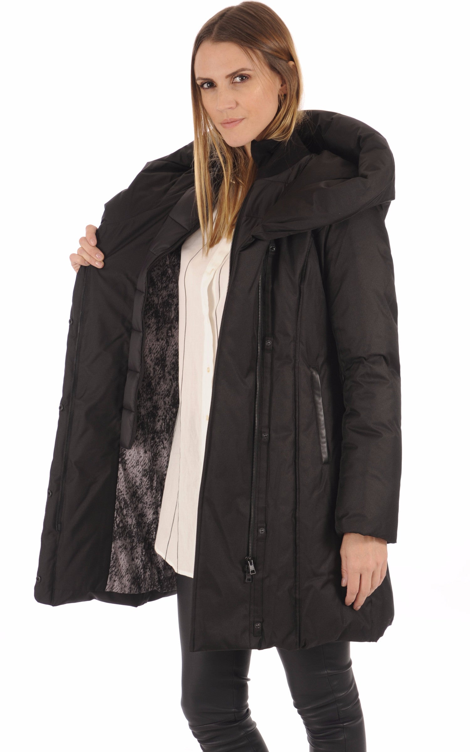 A "CAMELIA-C" Noir Soia & Kyo 3/4 Doudoune Femme interior photo
