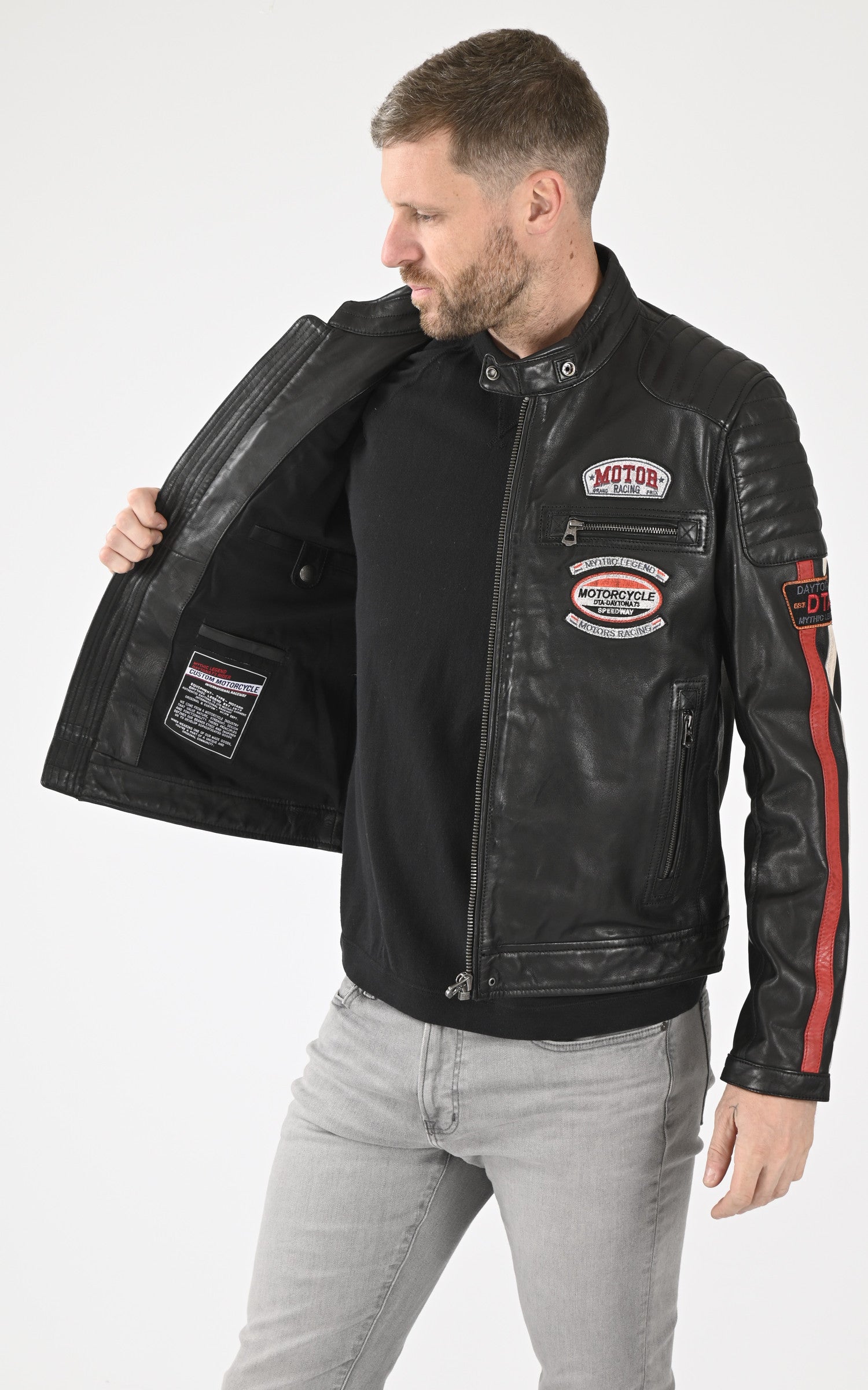 A "GASLY 103878" Noir Daytona 73 Blouson Homme interior photo