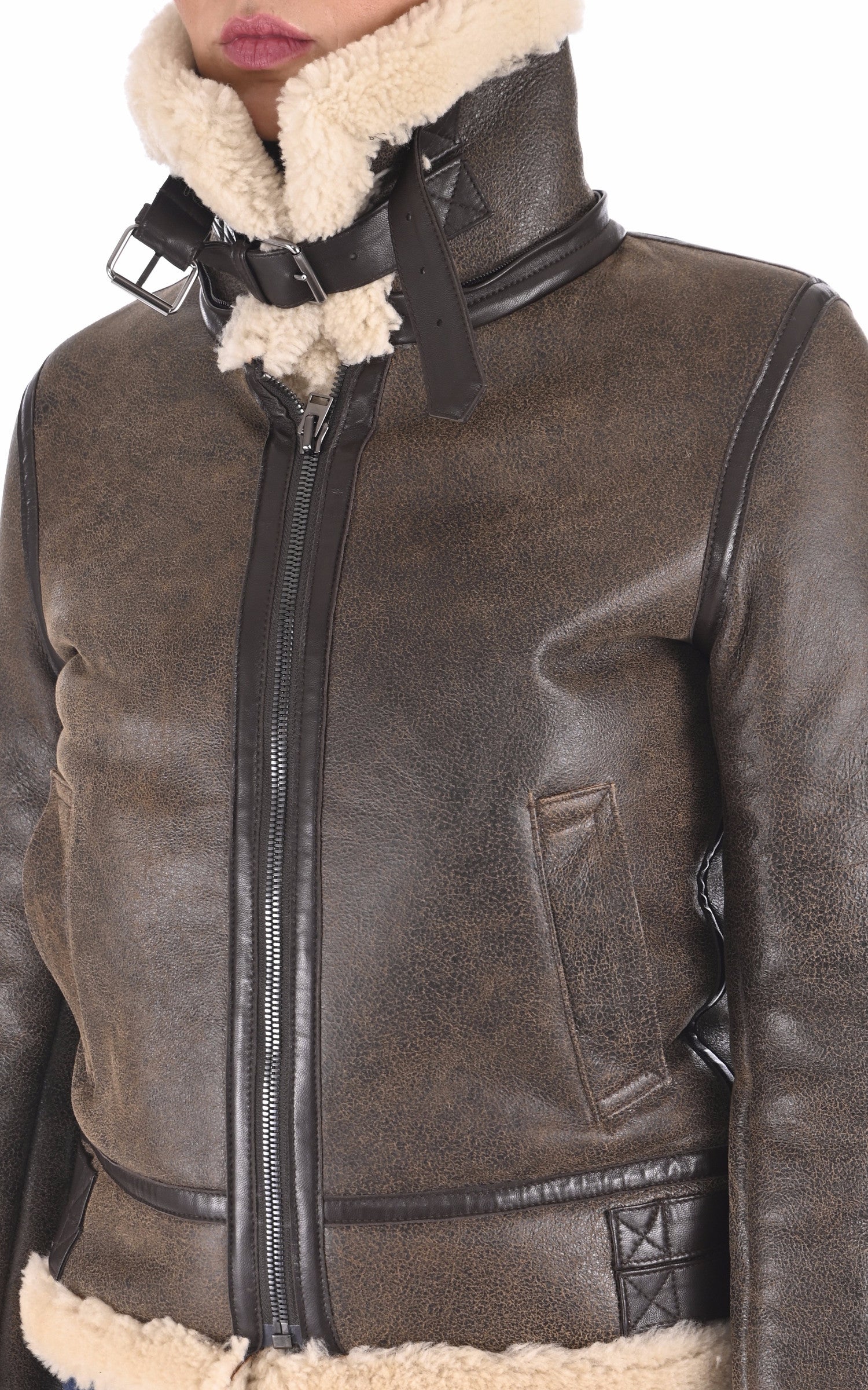 A "BLONDINE FURLESS FF" Marron La Canadienne Bombardier Femme details photo 5