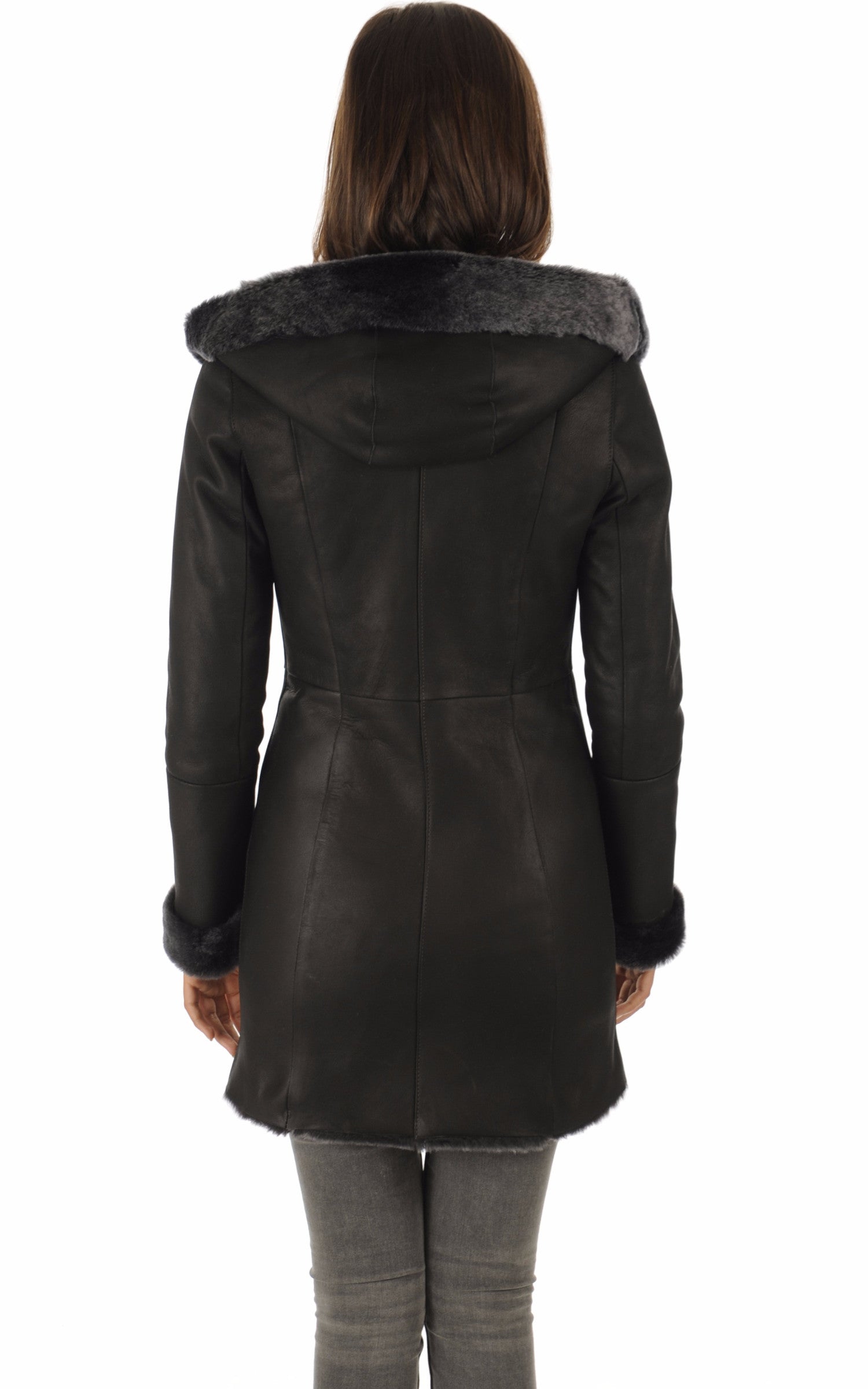 A "2108" Noir La Canadienne 3/4 Femme back photo