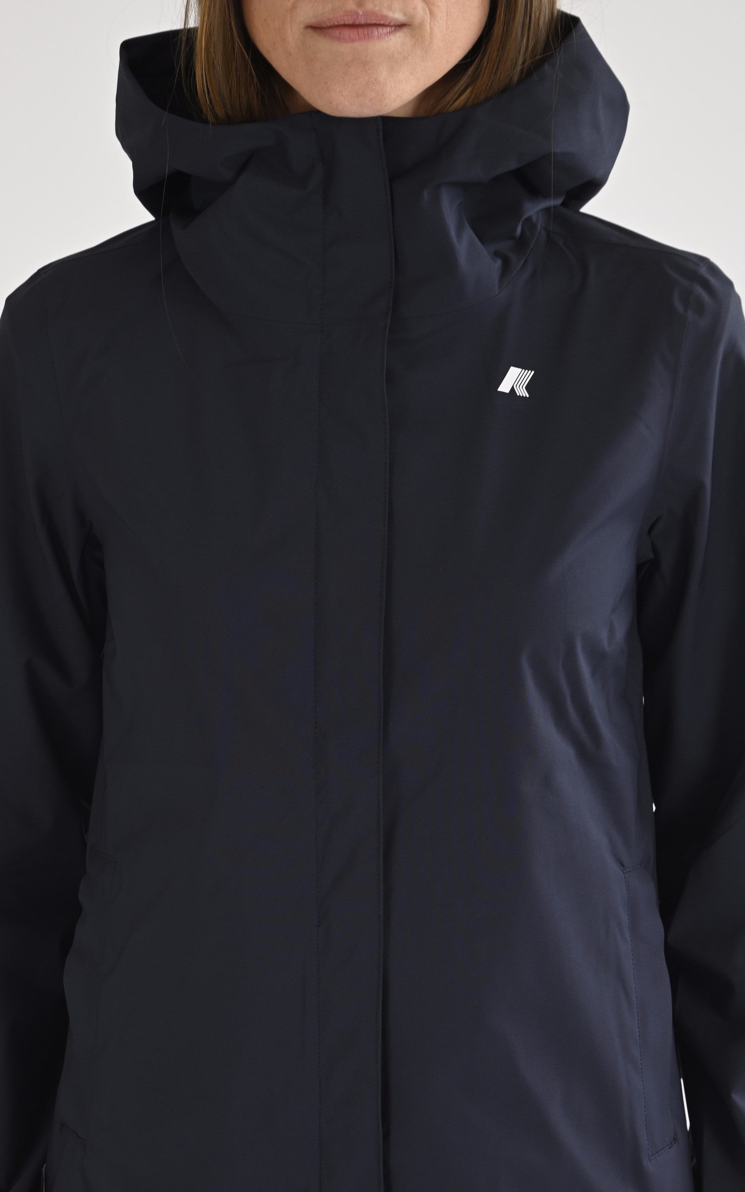 A "MARGUERITE STRE DOT K31382W" Bleu Marine K-Way Blouson Femme details photo 5