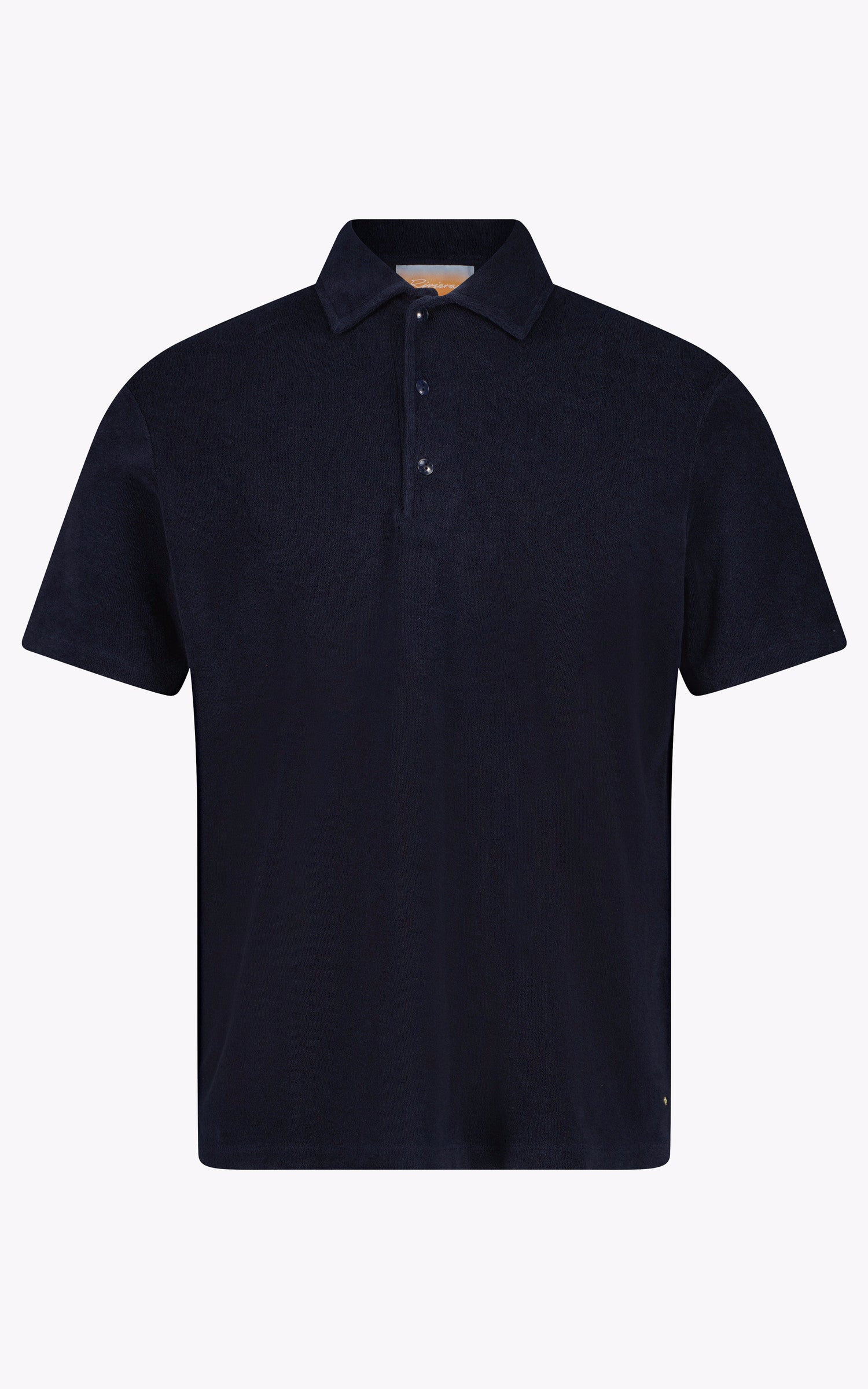 Navy Tobago terry cotton T-shirt