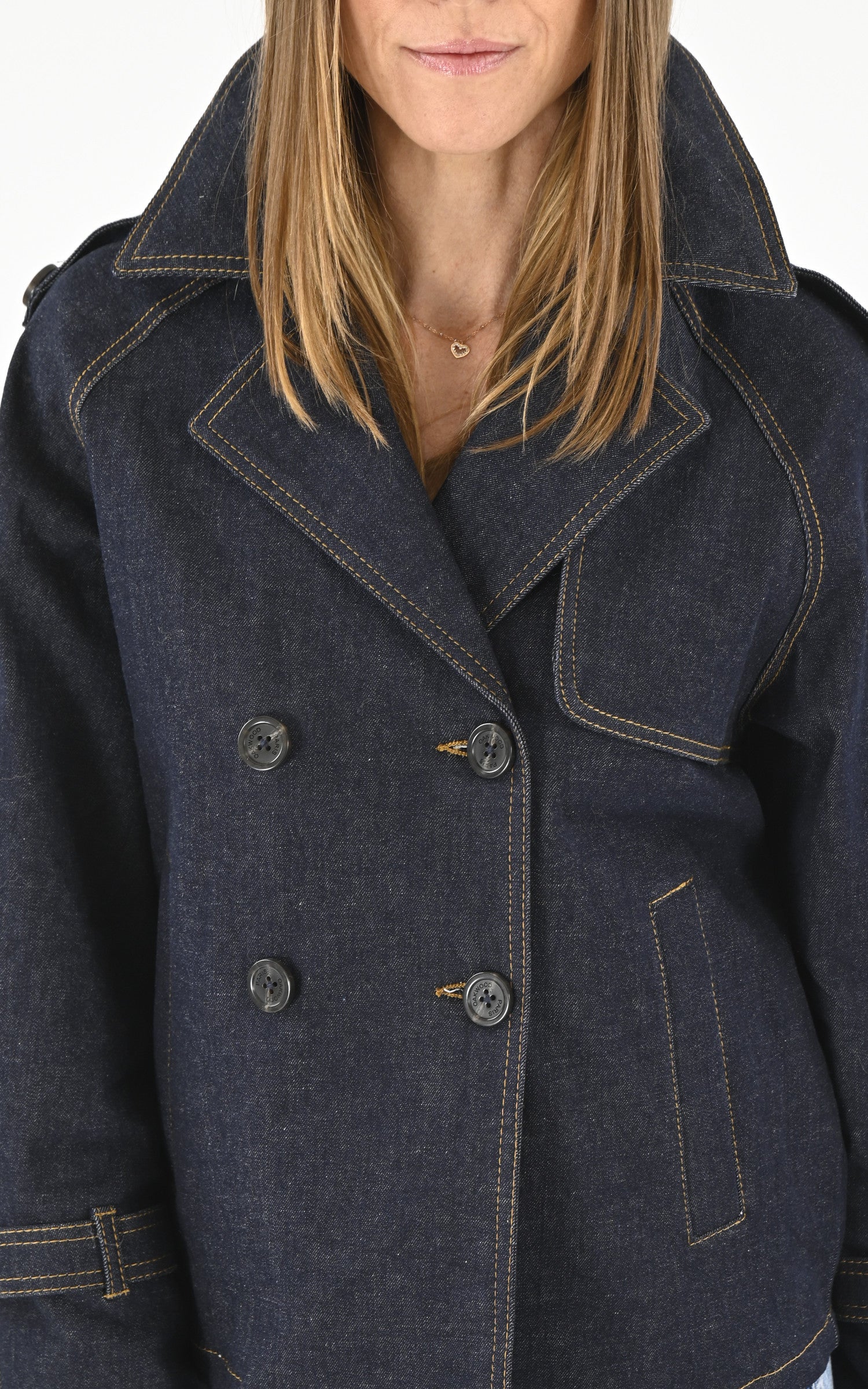 A "LOUANE 64858" Bleu Oakwood Veste Femme details photo