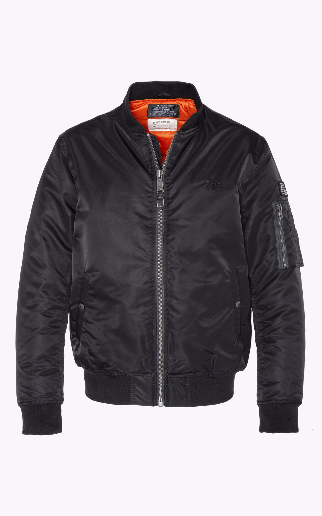 A "AIRFORCE RS" Noir Schott Blouson Homme opened photo