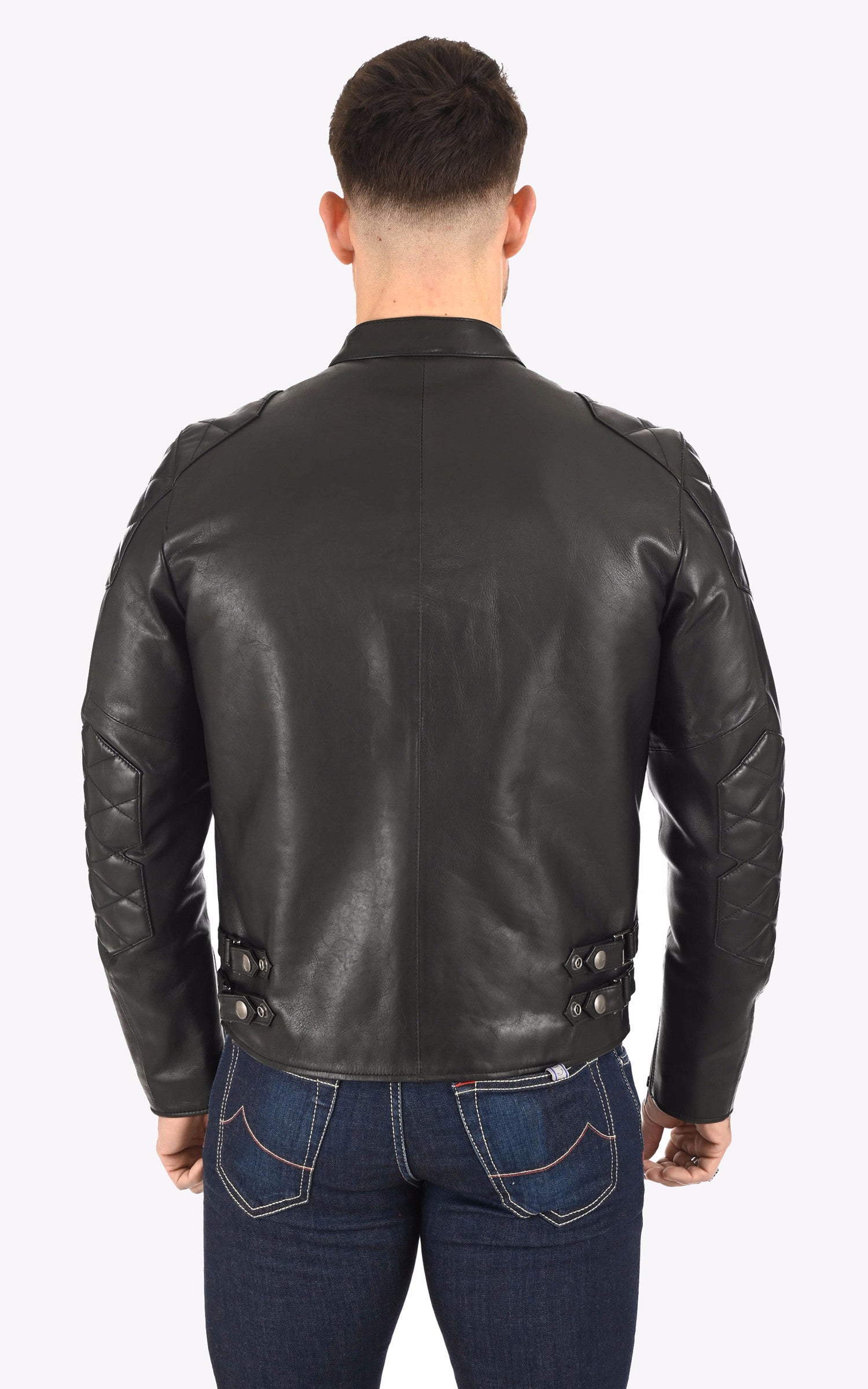 A "RACE 2022007" Noir The Royal Racer Blouson Homme back photo